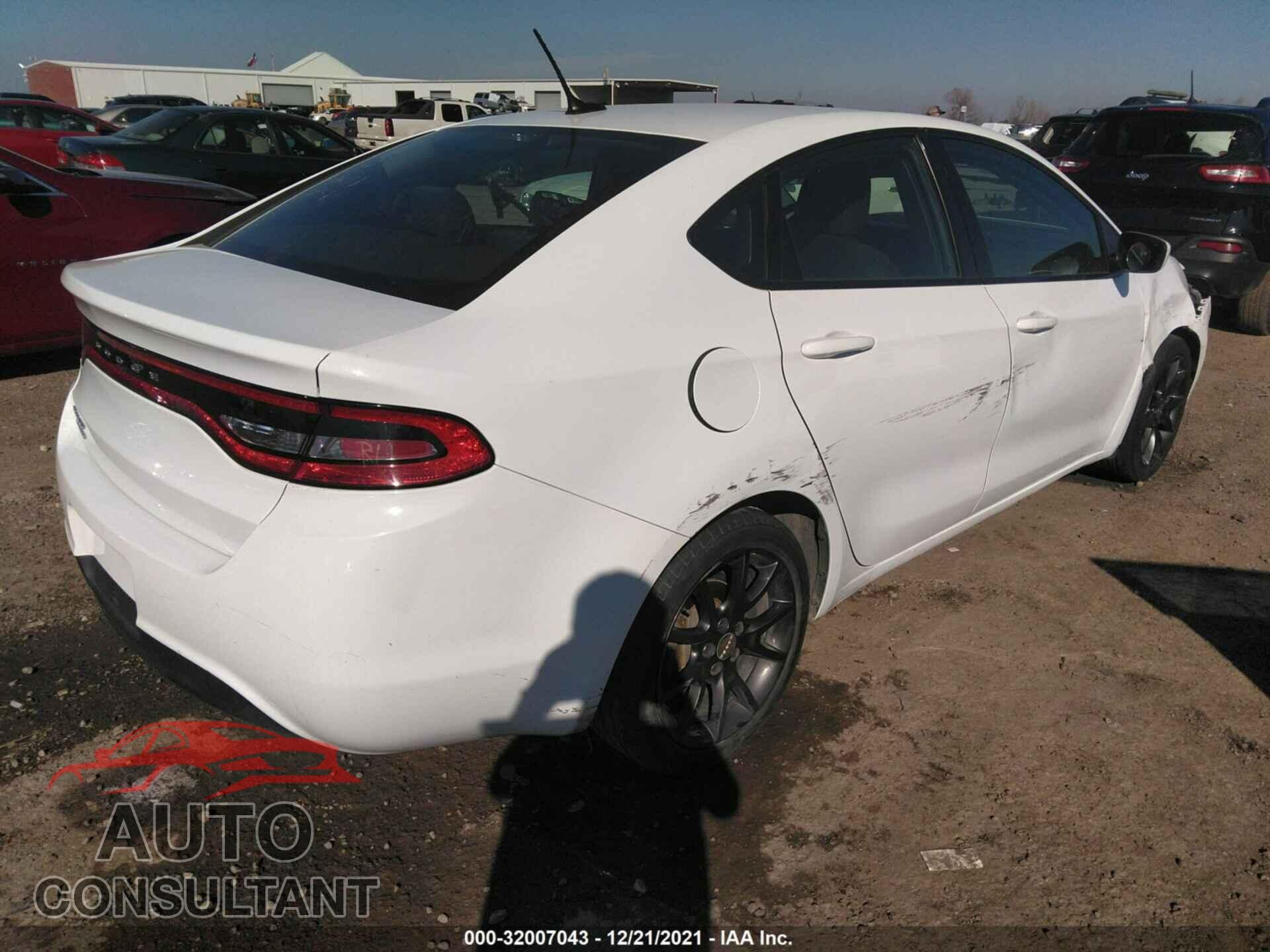 DODGE DART 2016 - 1C3CDFAA1GD585111