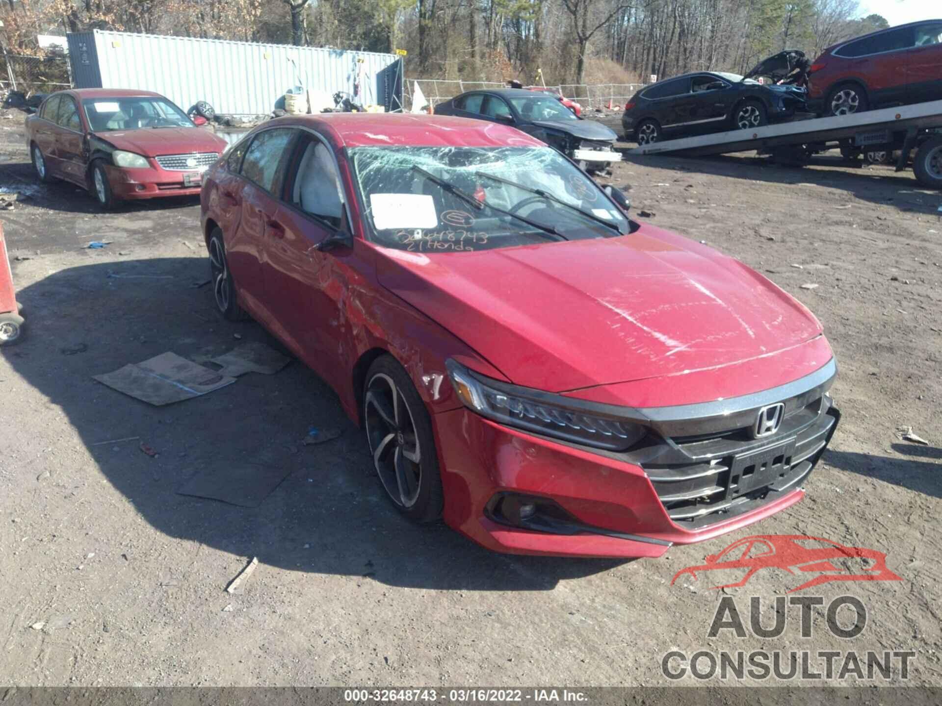 HONDA ACCORD SEDAN 2021 - 1HGCV1F4XMA049030