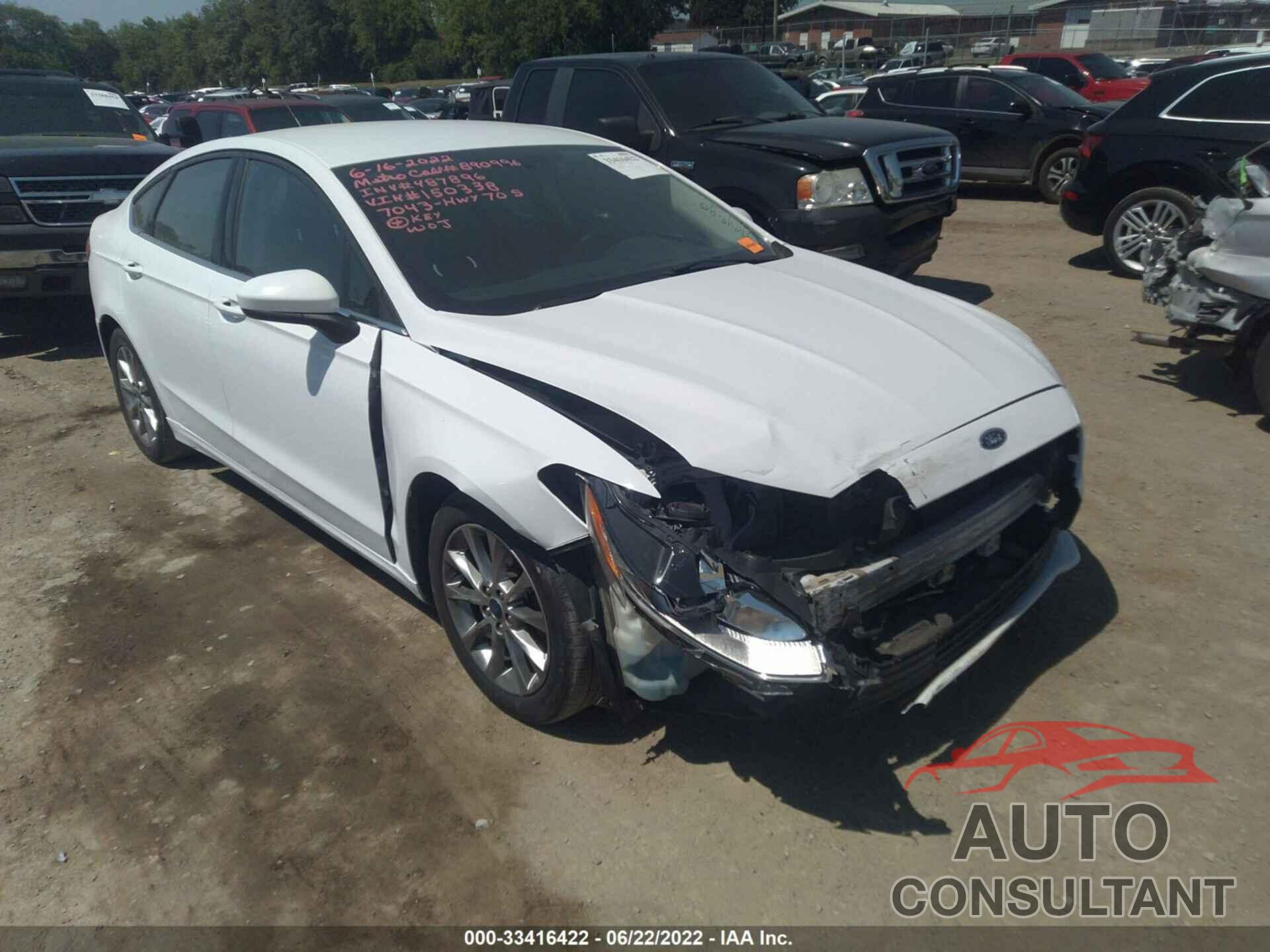 FORD FUSION 2017 - 3FA6P0H75HR150338