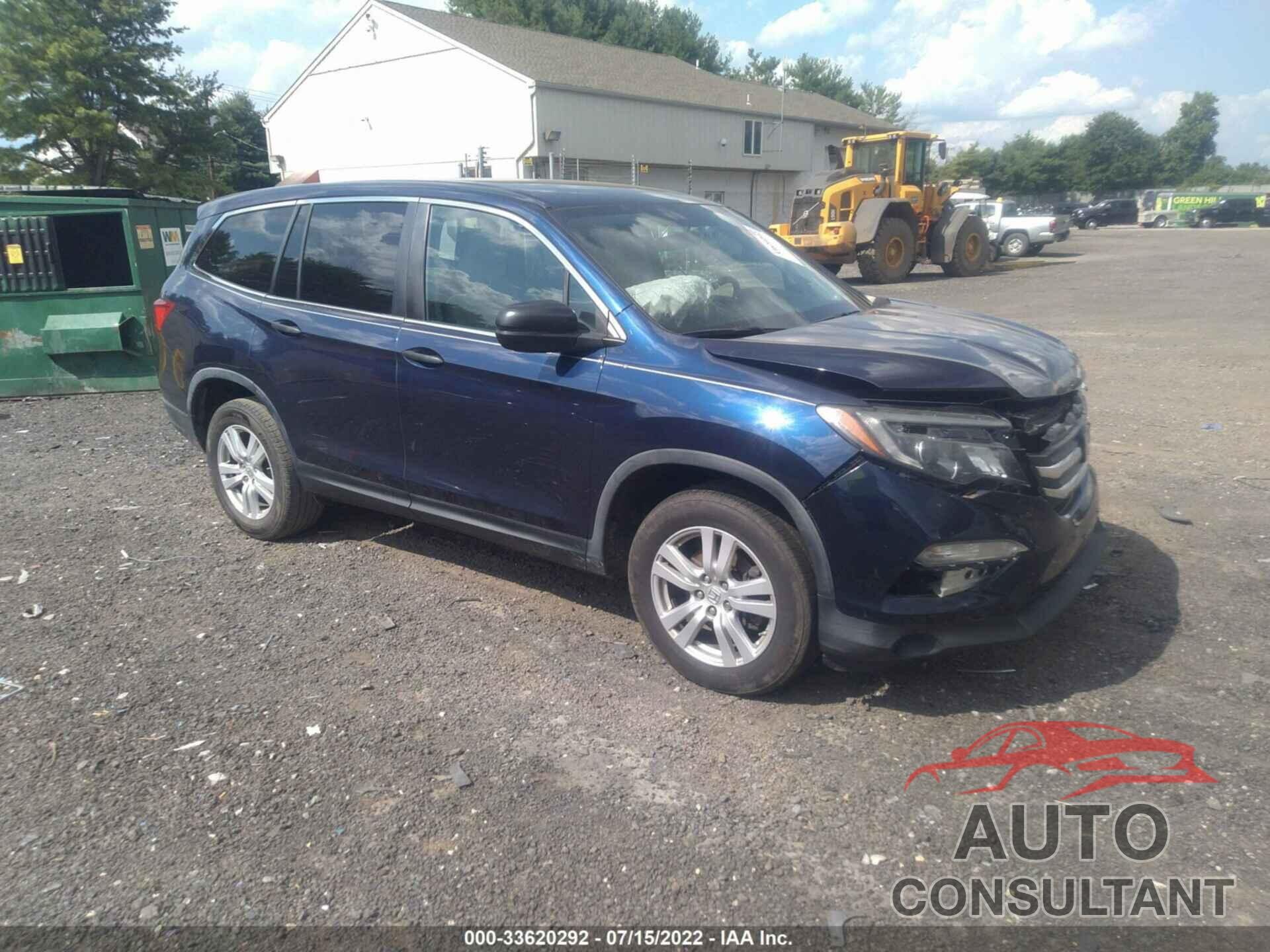 HONDA PILOT 2016 - 5FNYF6H16GB091210