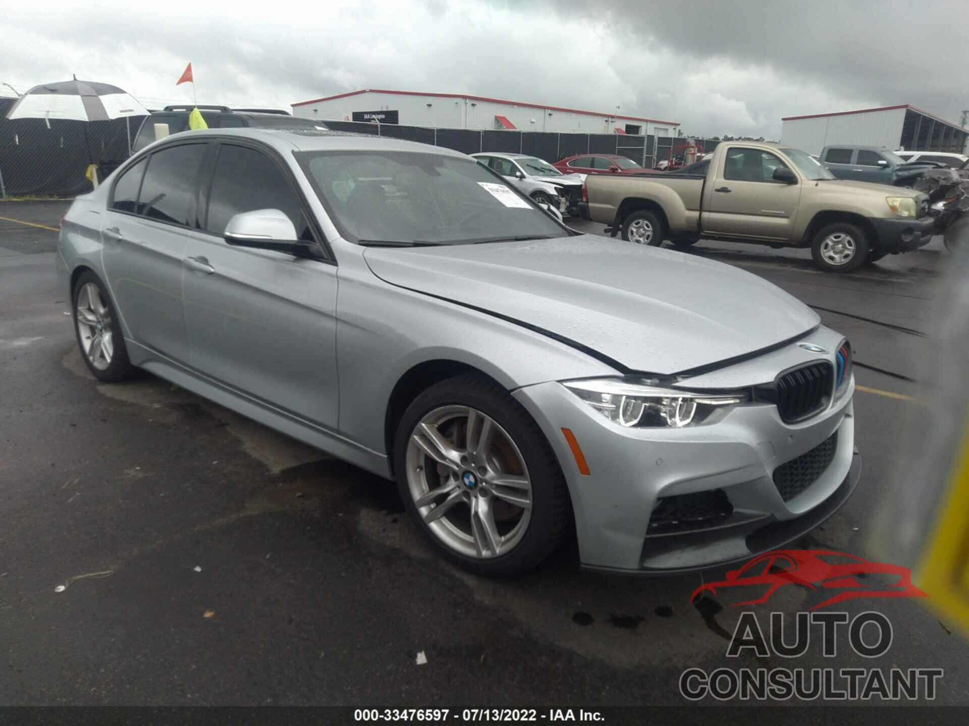 BMW 3 SERIES 2017 - WBA8B9G37HNU54596
