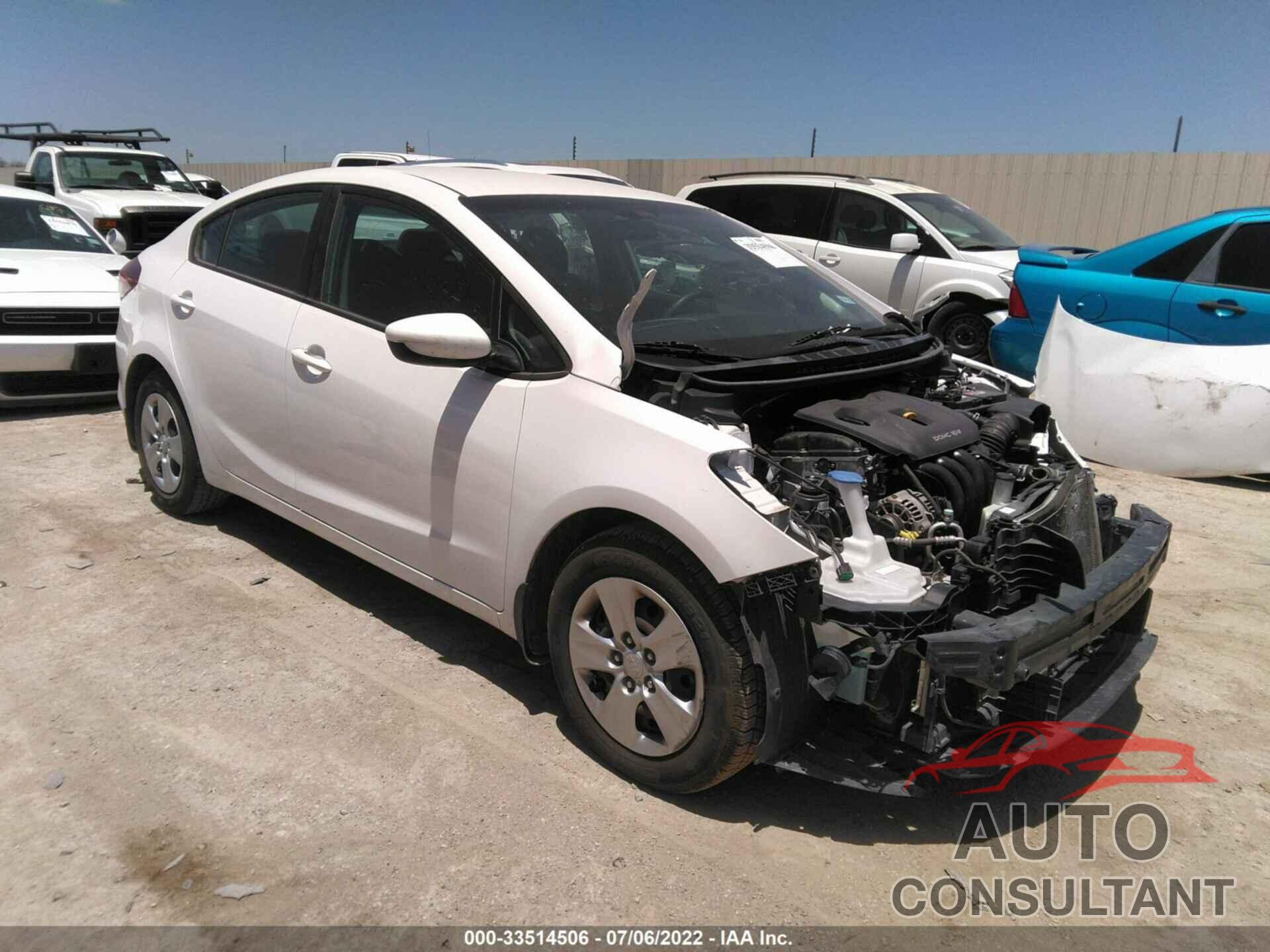 KIA FORTE 2017 - 3KPFL4A74HE014698