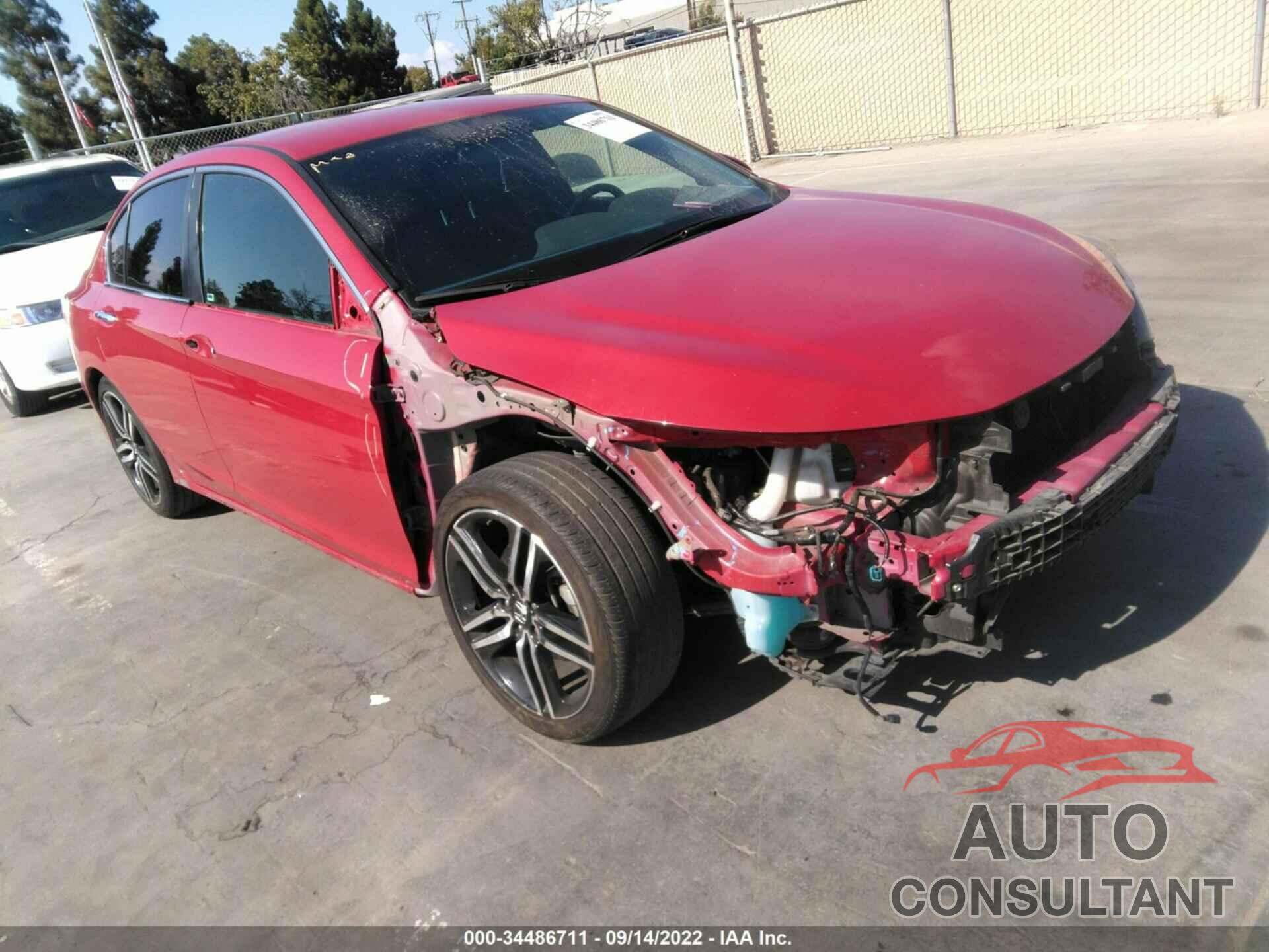 HONDA ACCORD SEDAN 2017 - 1HGCR2F51HA059485