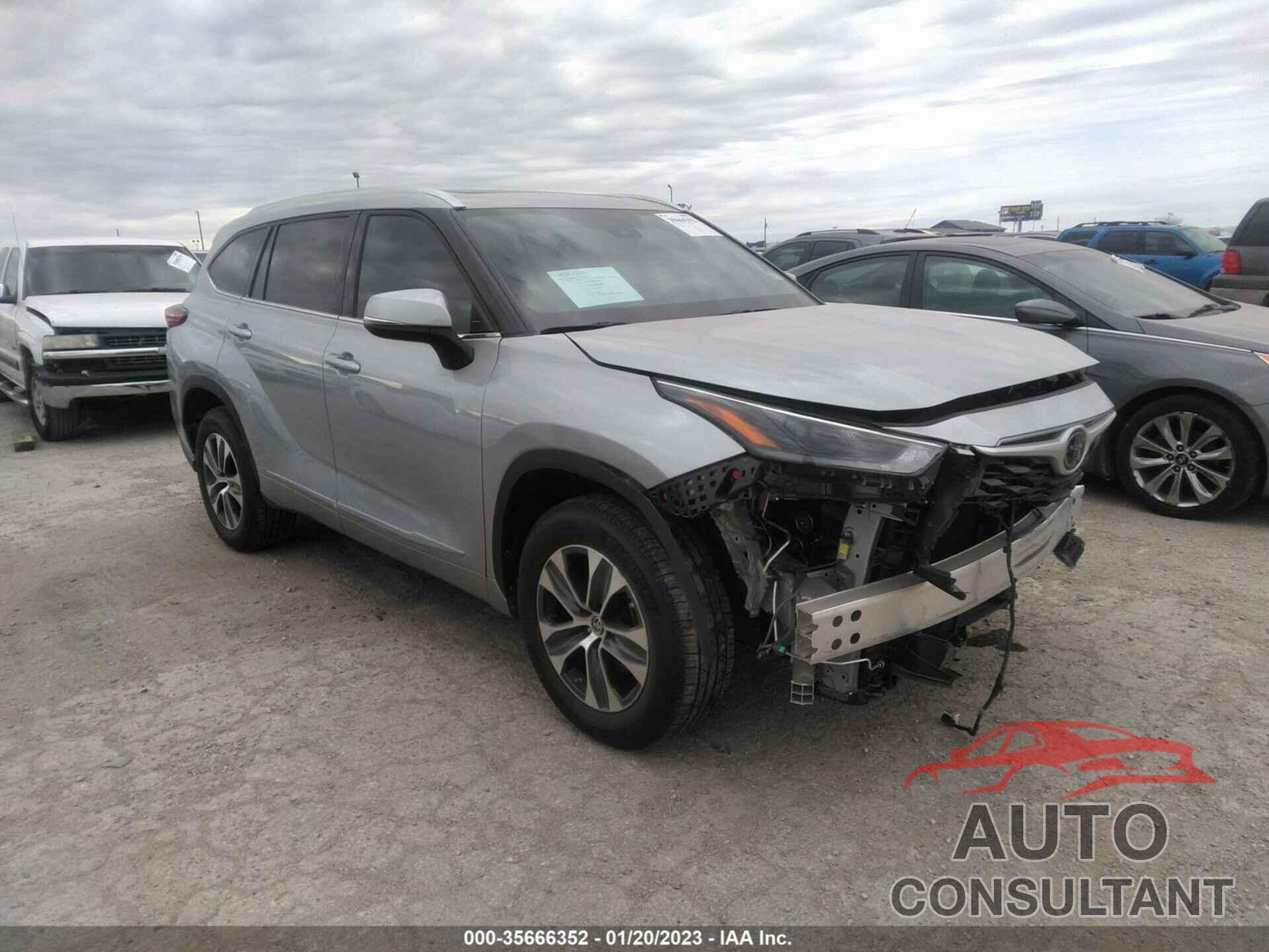 TOYOTA HIGHLANDER 2021 - 5TDGZRAH5MS047413