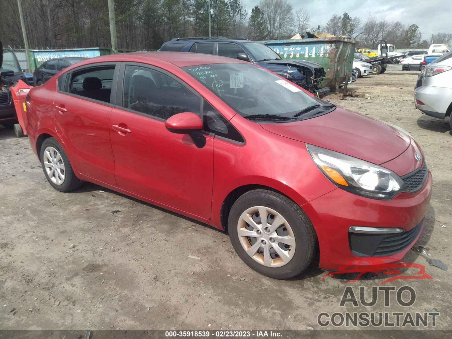 KIA RIO 2017 - KNADM4A39H6070513