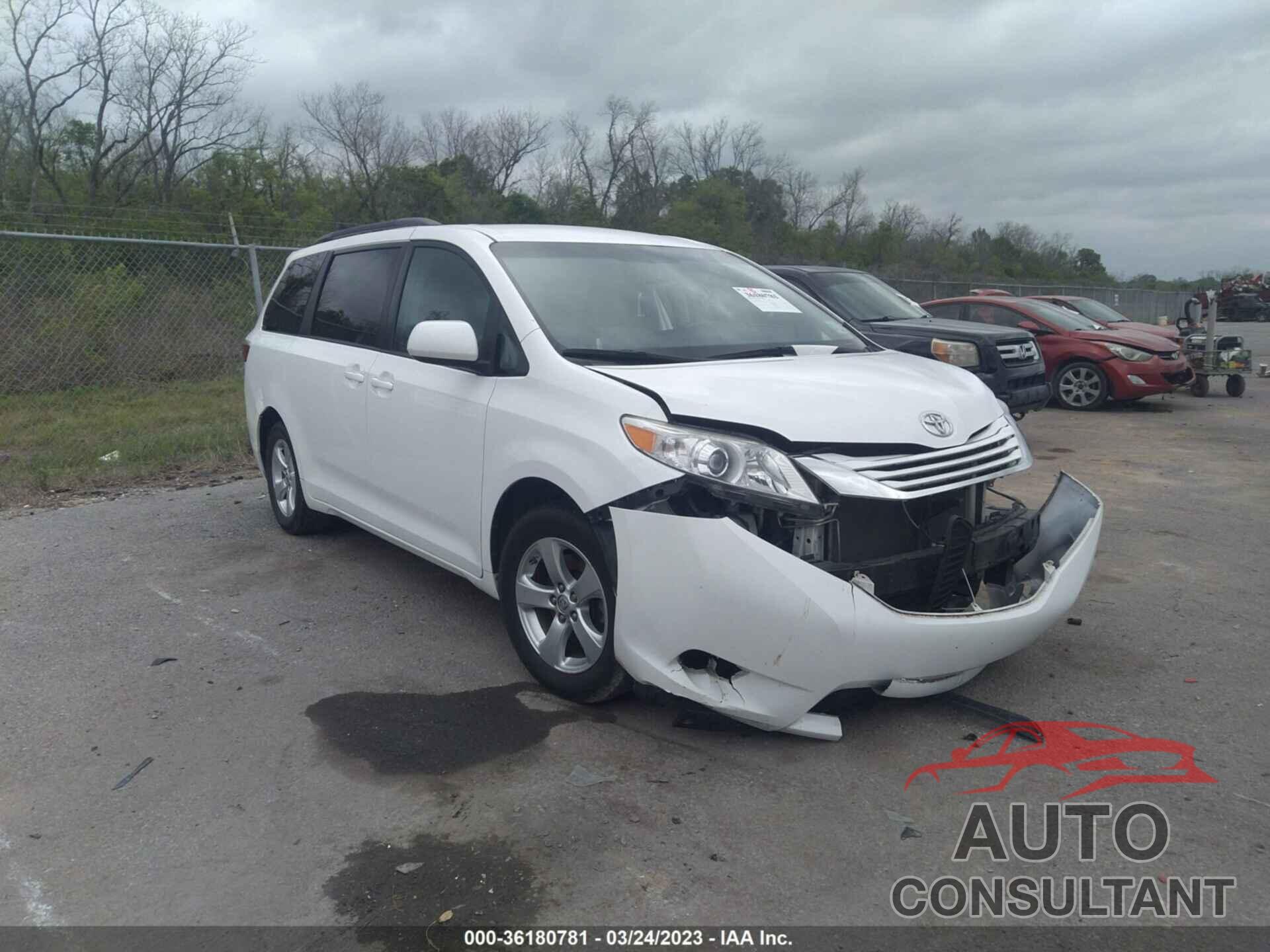 TOYOTA SIENNA 2017 - 5TDKZ3DC3HS780704