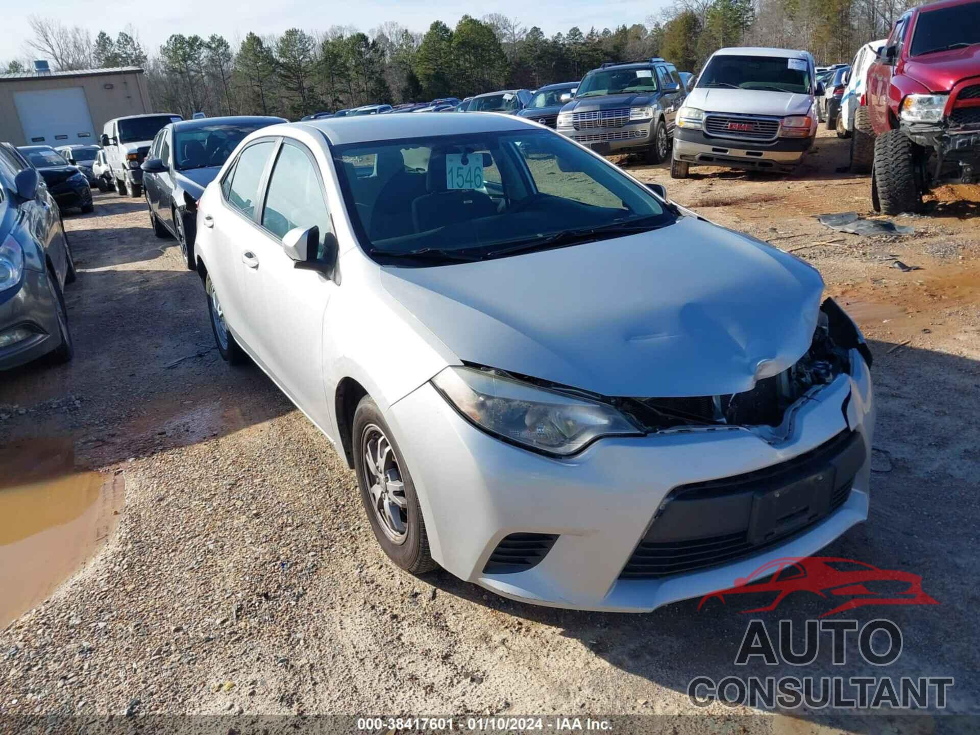 TOYOTA COROLLA 2016 - 2T1BURHE0GC714003