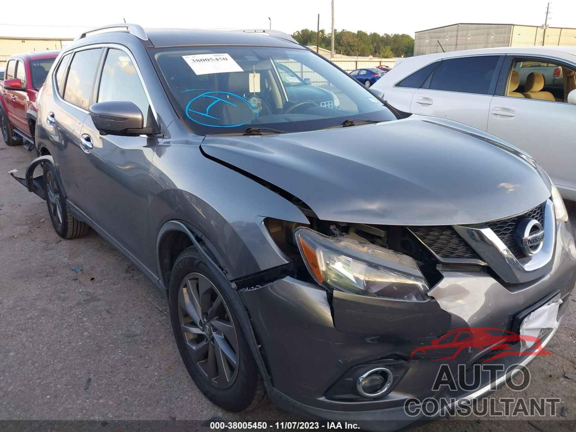 NISSAN ROGUE 2016 - KNMAT2MTXGP730009