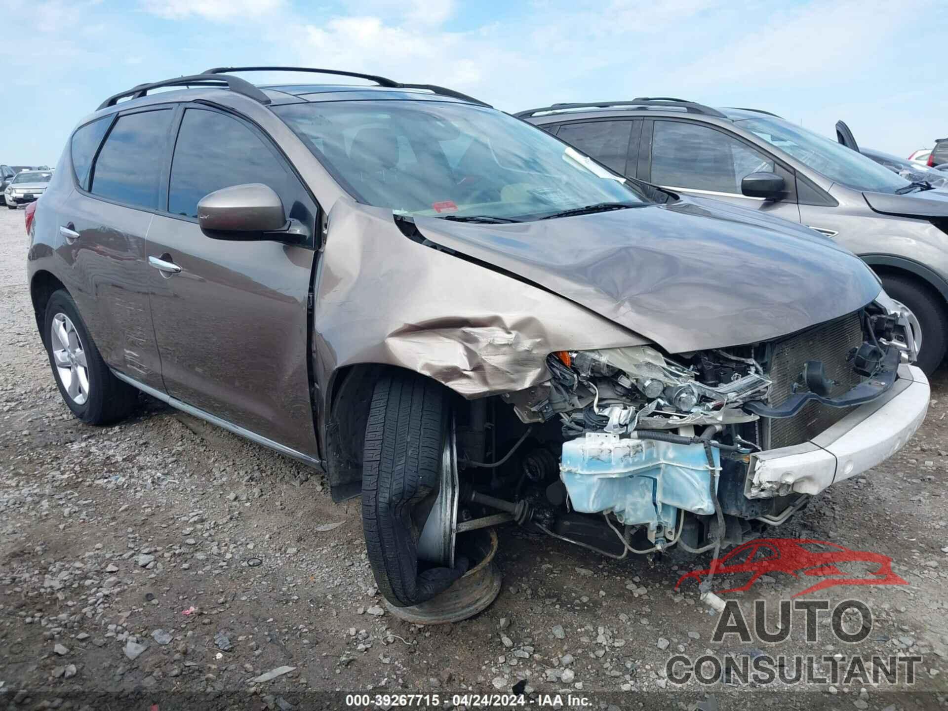 NISSAN MURANO 2010 - JN8AZ1MW9AW118937