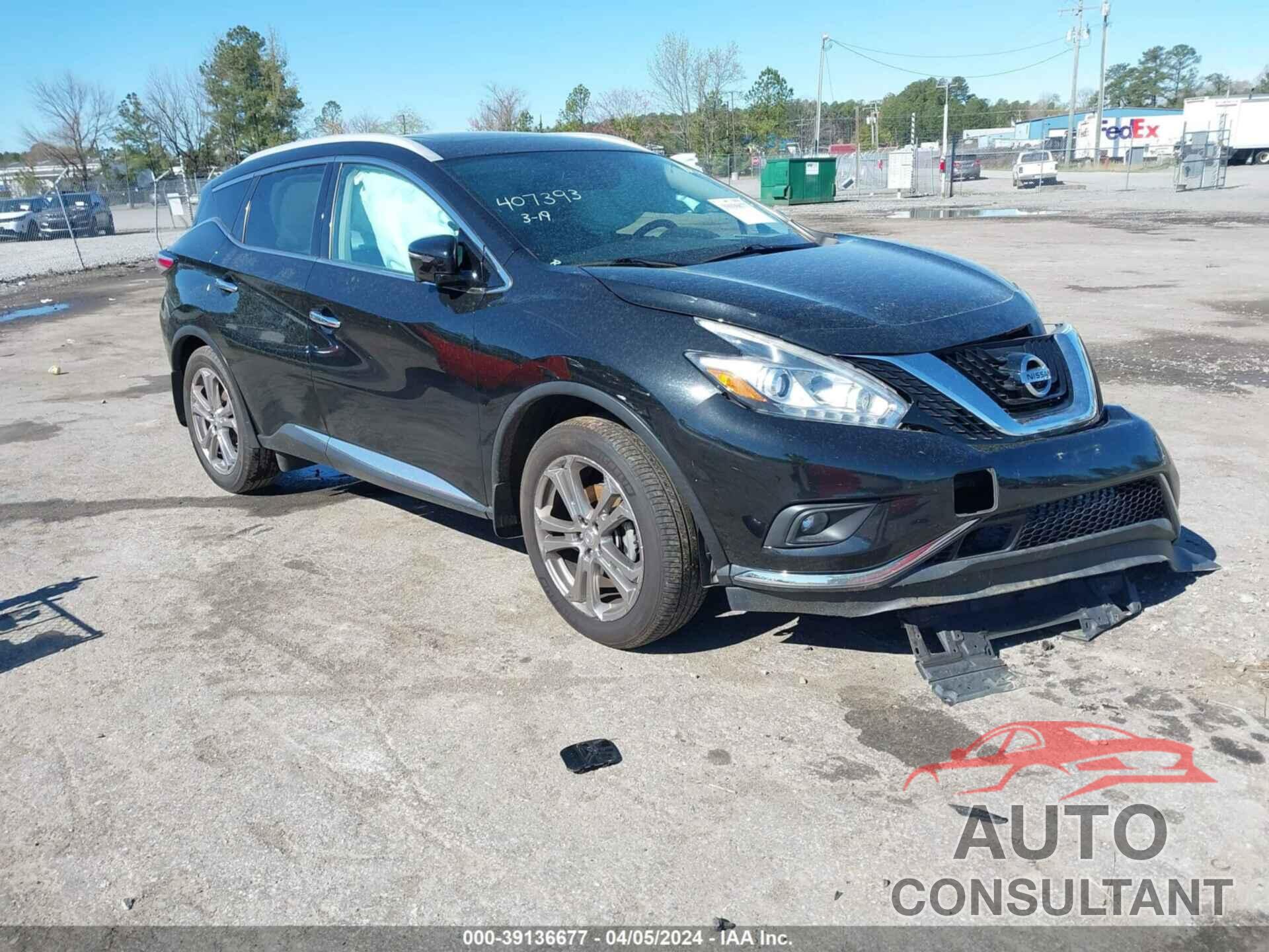 NISSAN MURANO 2018 - 5N1AZ2MH1JN196245