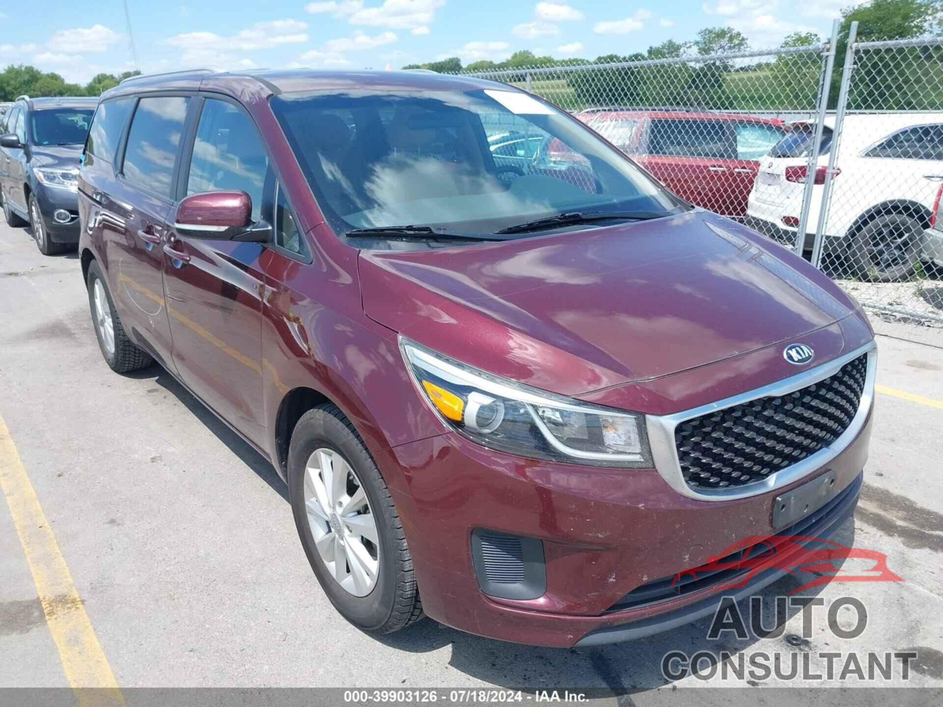 KIA SEDONA 2016 - KNDMB5C14G6128844