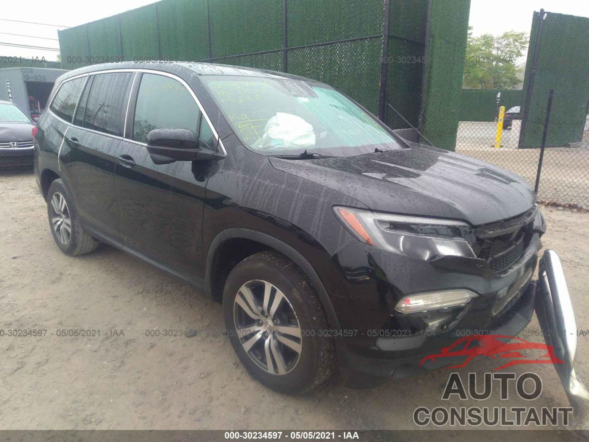 HONDA PILOT 2016 - 5FNYF5H49GB022158