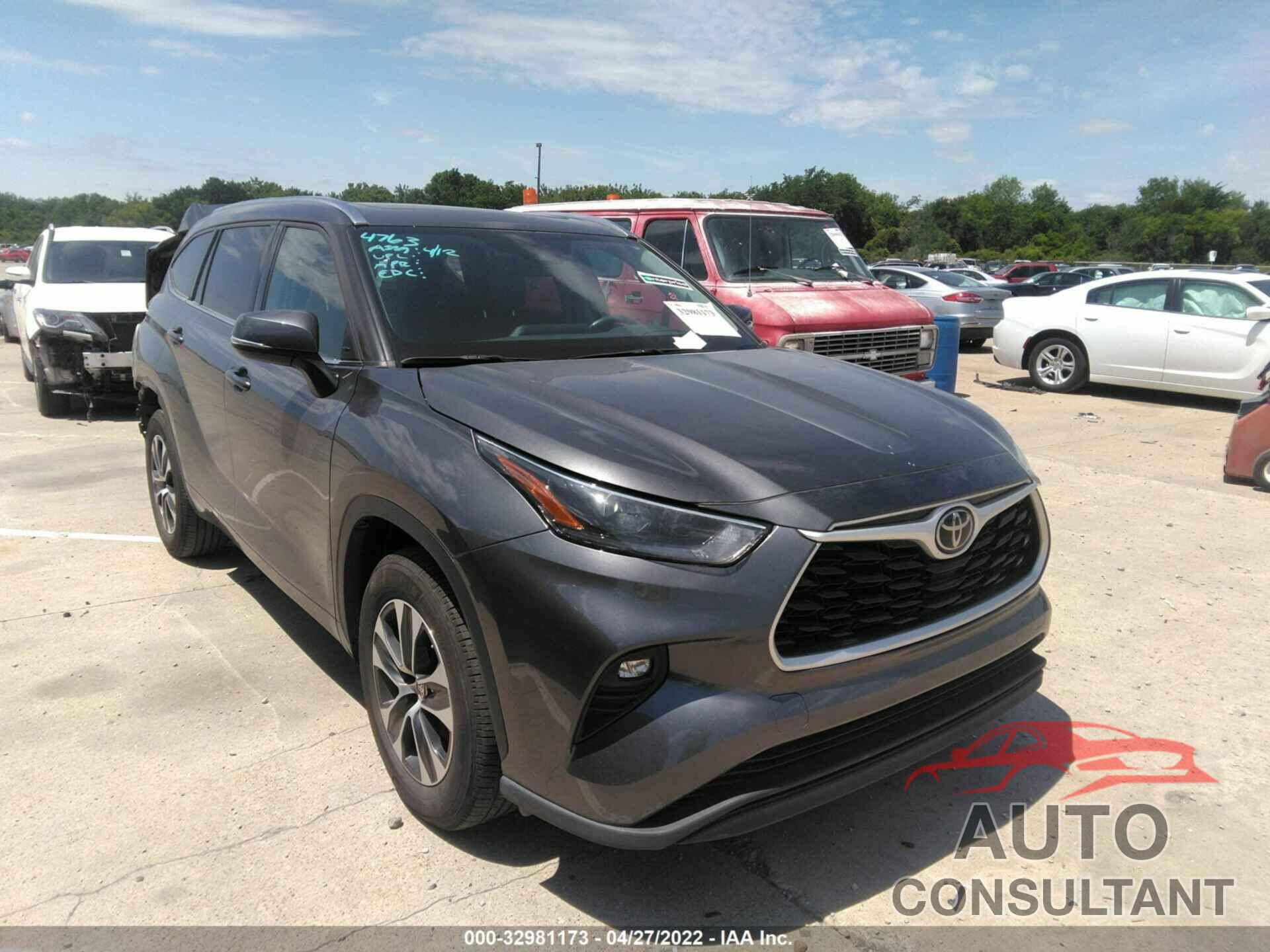 TOYOTA HIGHLANDER 2021 - 5TDGZRAH4MS040159