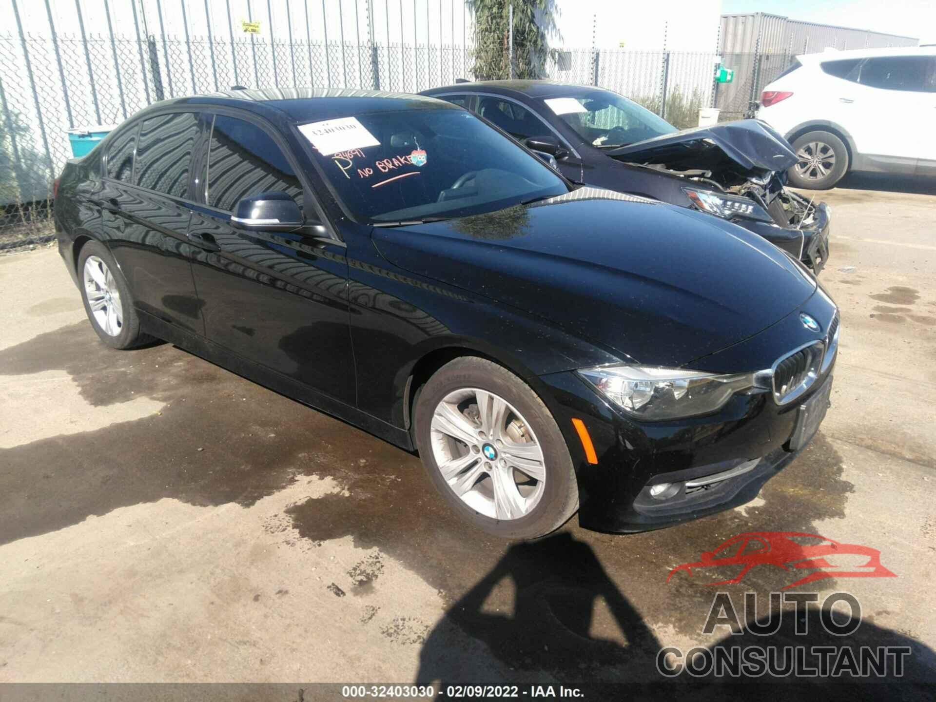 BMW 3 SERIES 2016 - WBA8E9C58GK647211