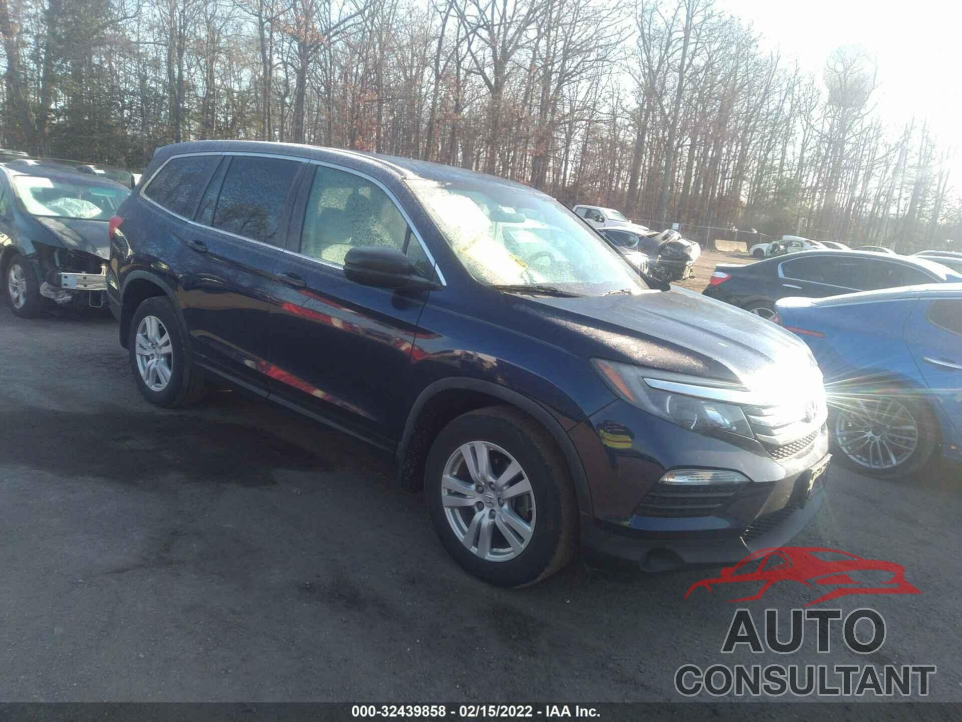 HONDA PILOT 2017 - 5FNYF5H1XHB043253