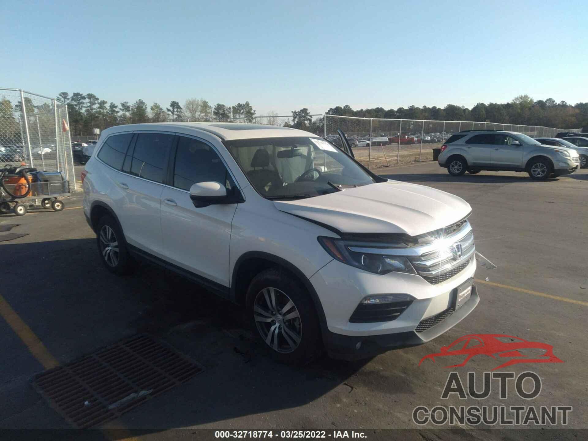 HONDA PILOT 2017 - 5FNYF6H53HB022558
