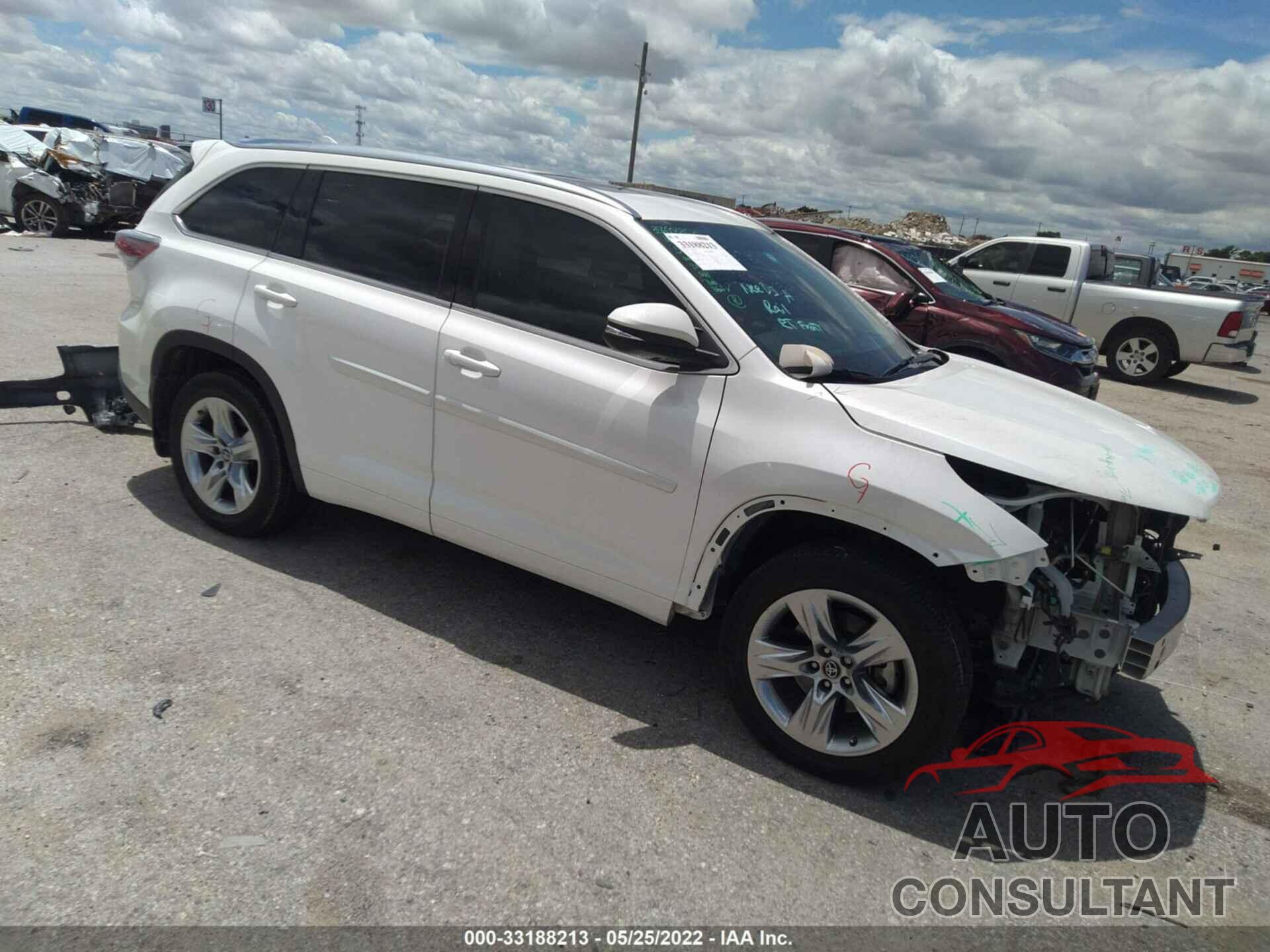 TOYOTA HIGHLANDER 2016 - 5TDYKRFH4GS177799