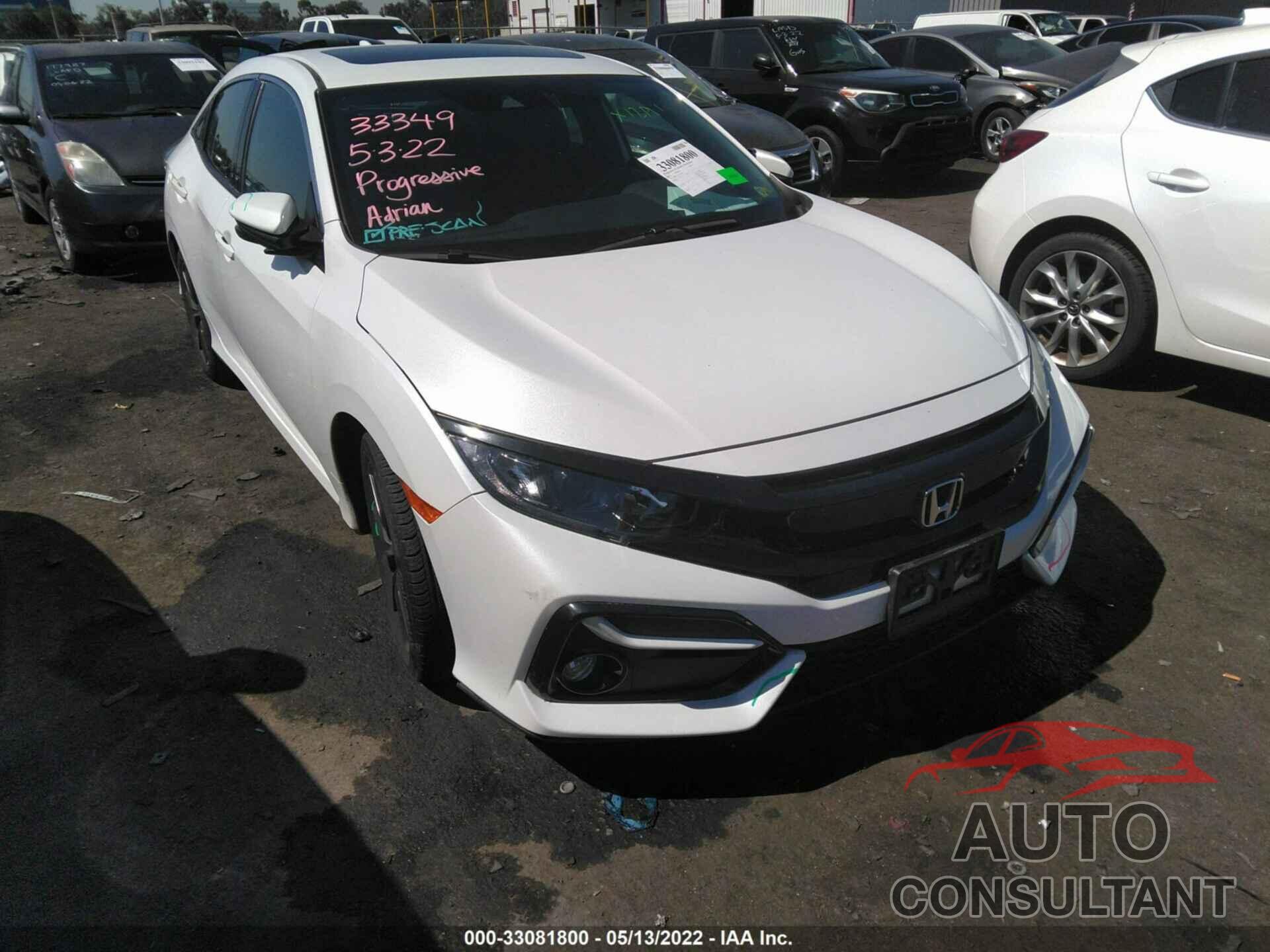 HONDA CIVIC HATCHBACK 2020 - SHHFK7H67LU405475