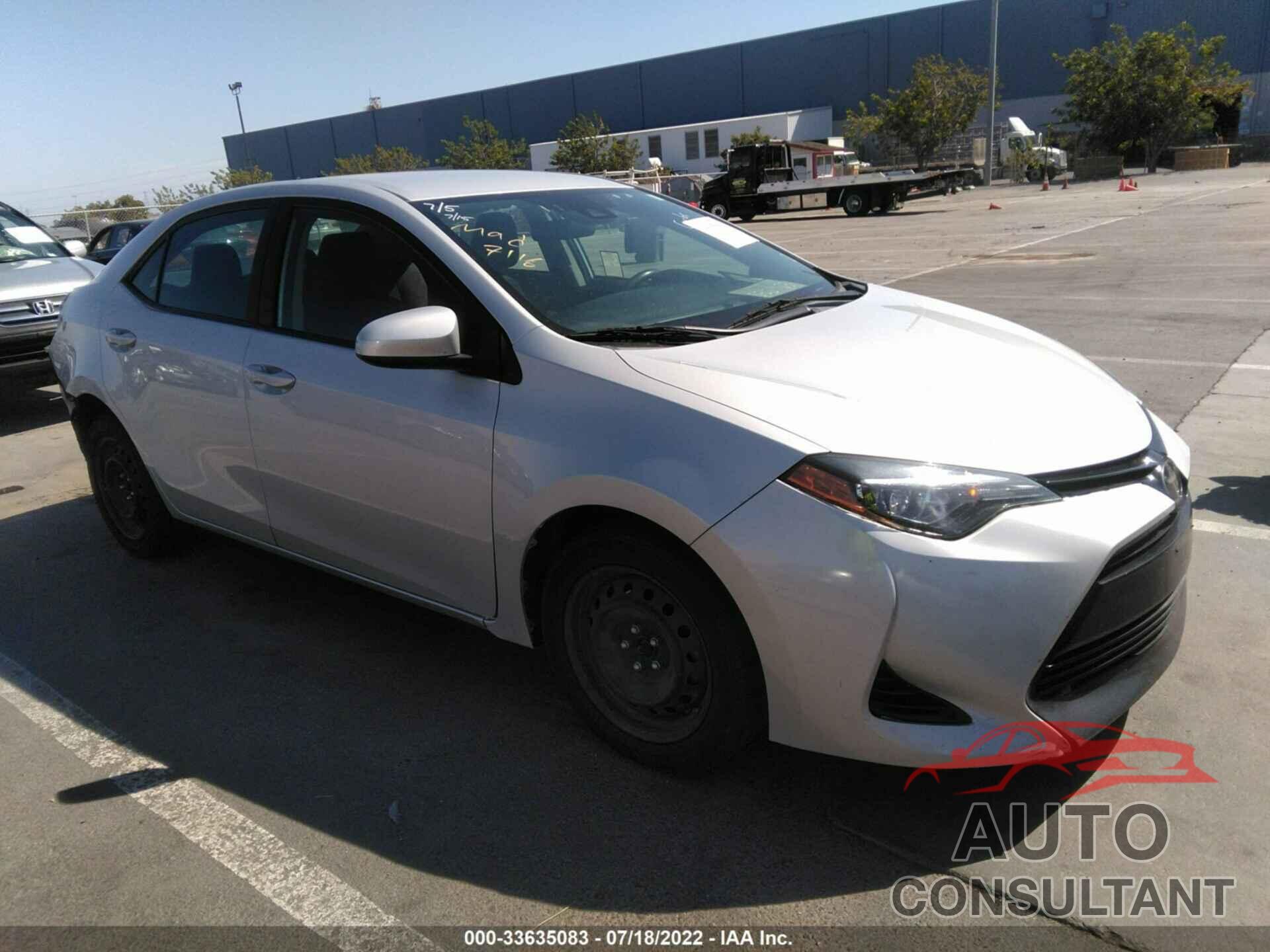 TOYOTA COROLLA 2018 - 2T1BURHE9JC036133