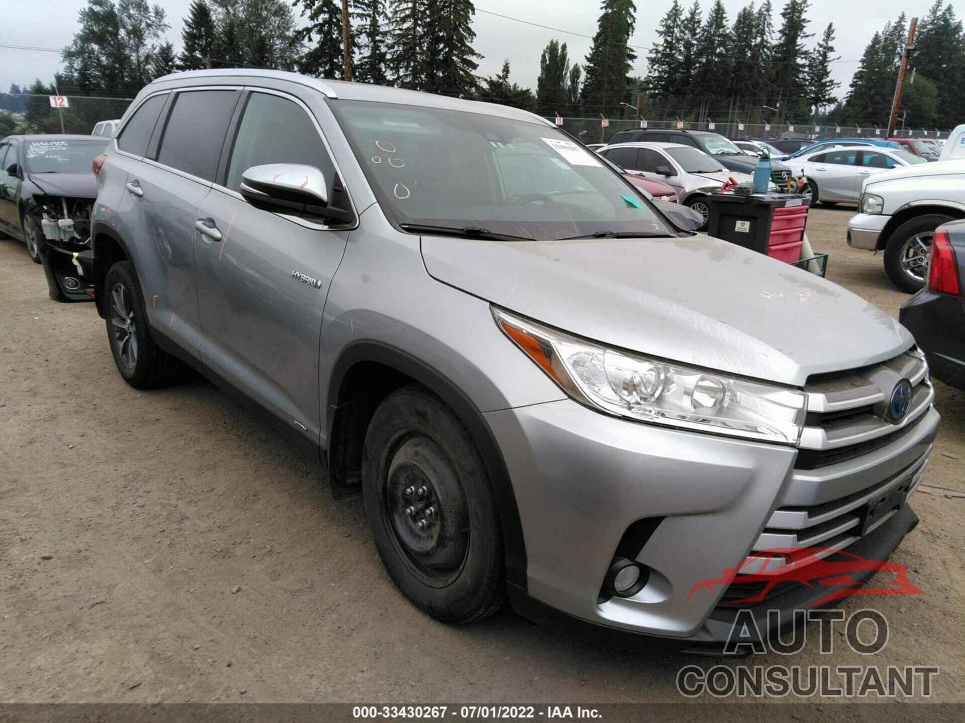 TOYOTA HIGHLANDER 2019 - 5TDJGRFH2KS063408