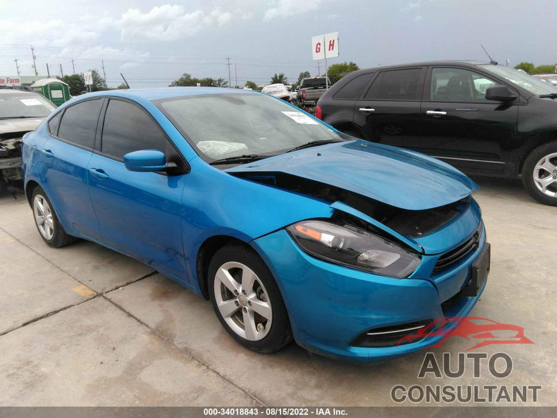 DODGE DART 2016 - 1C3CDFBB0GD652725