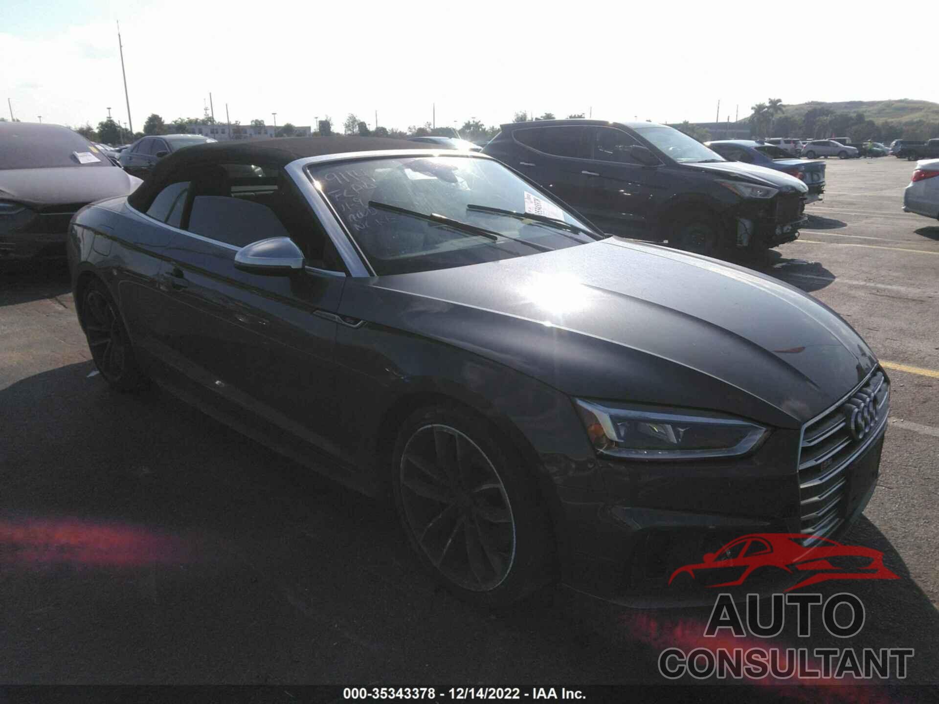 AUDI S5 CABRIOLET 2019 - WAUY4GF56KN009114