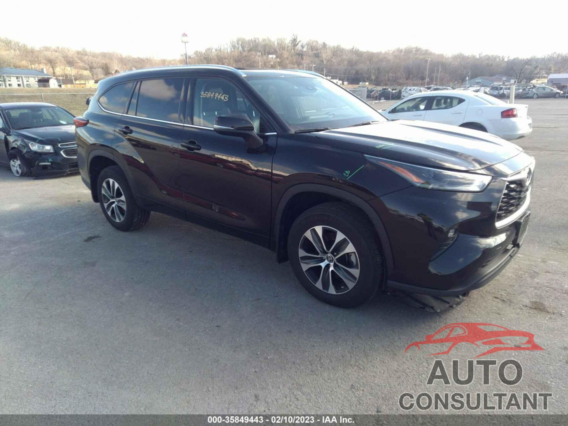 TOYOTA HIGHLANDER 2021 - 5TDGZRBH8MS057299