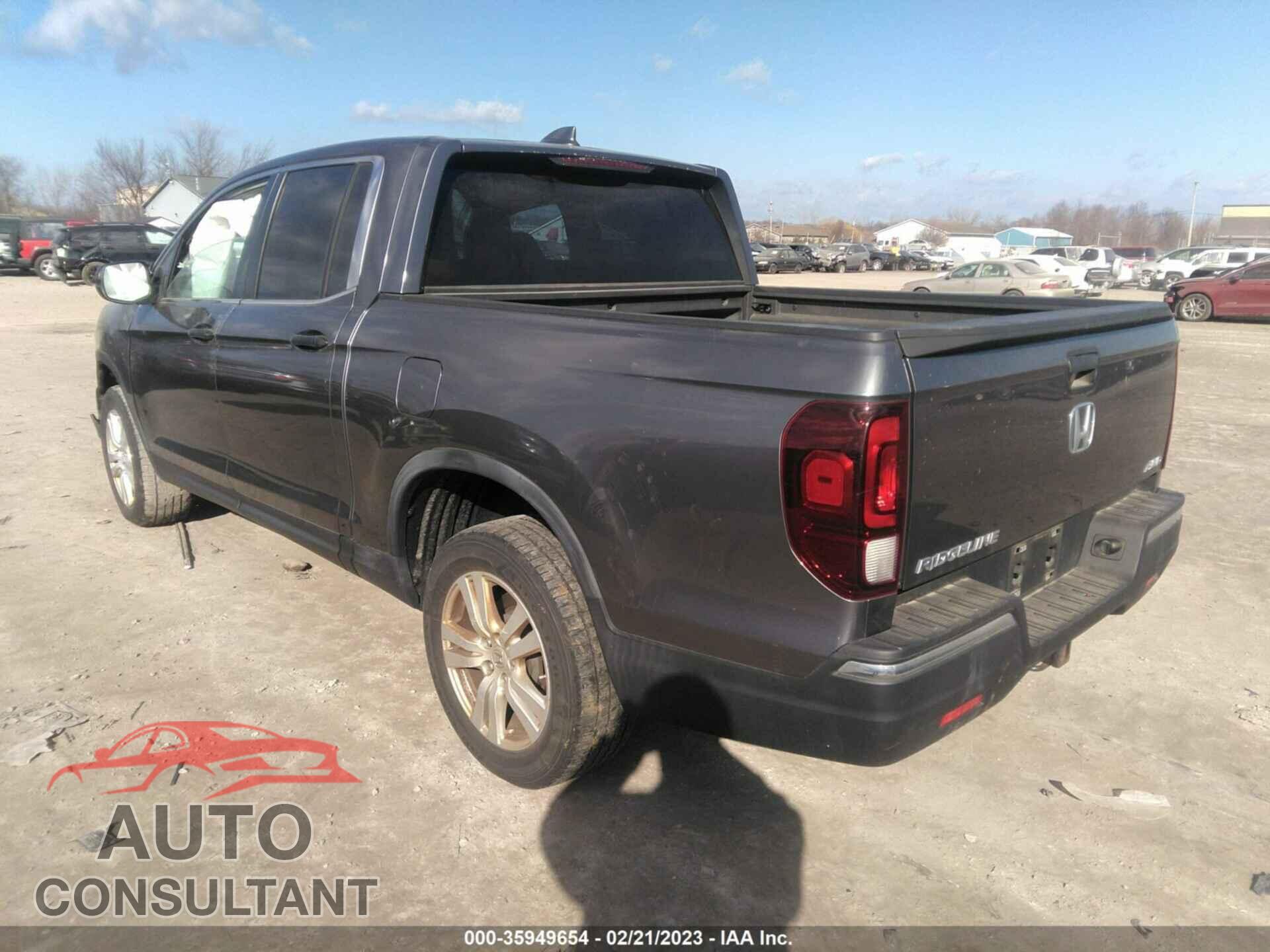 HONDA RIDGELINE 2017 - 5FPYK3F20HB019174
