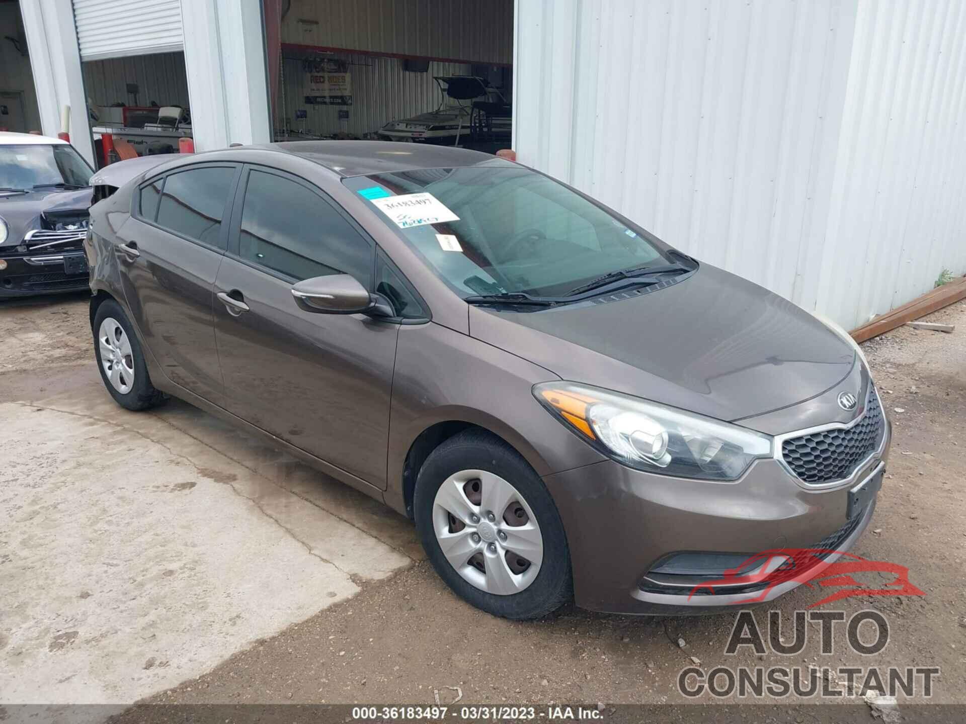 KIA FORTE 2015 - KNAFX4A68F5328985