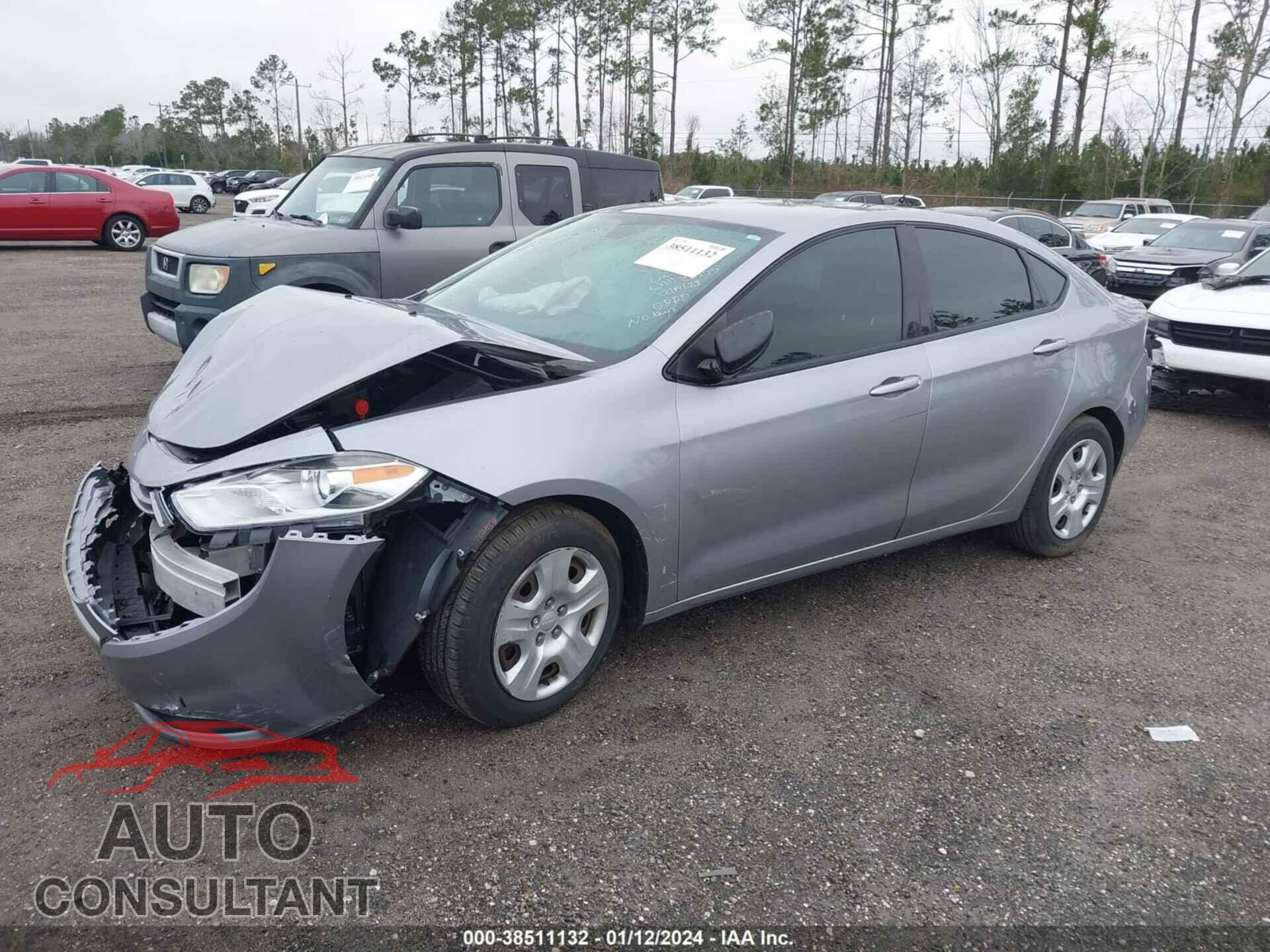 DODGE DART 2016 - 1C3CDFAA5GD680268