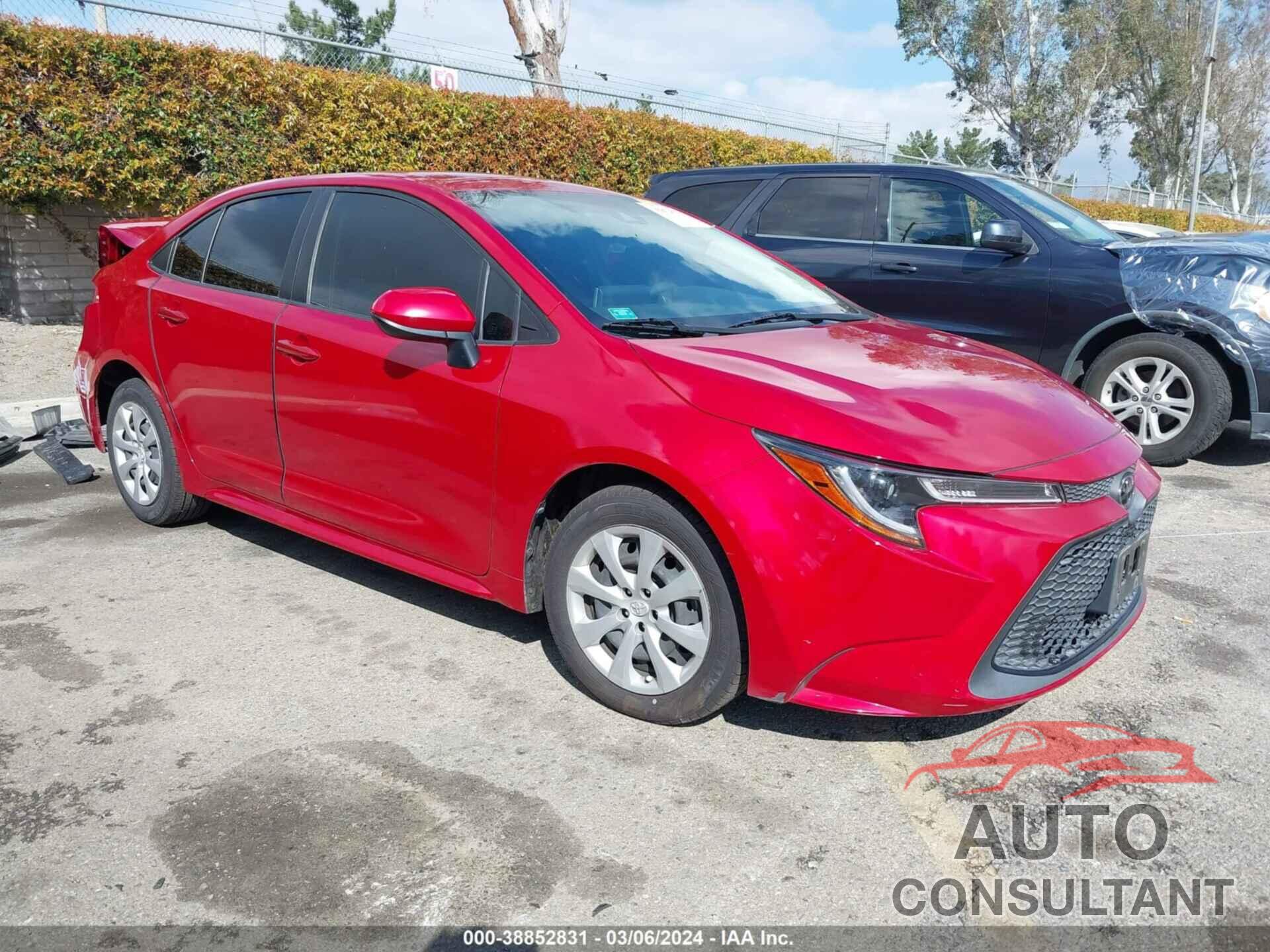 TOYOTA COROLLA 2020 - JTDEPRAE3LJ027904
