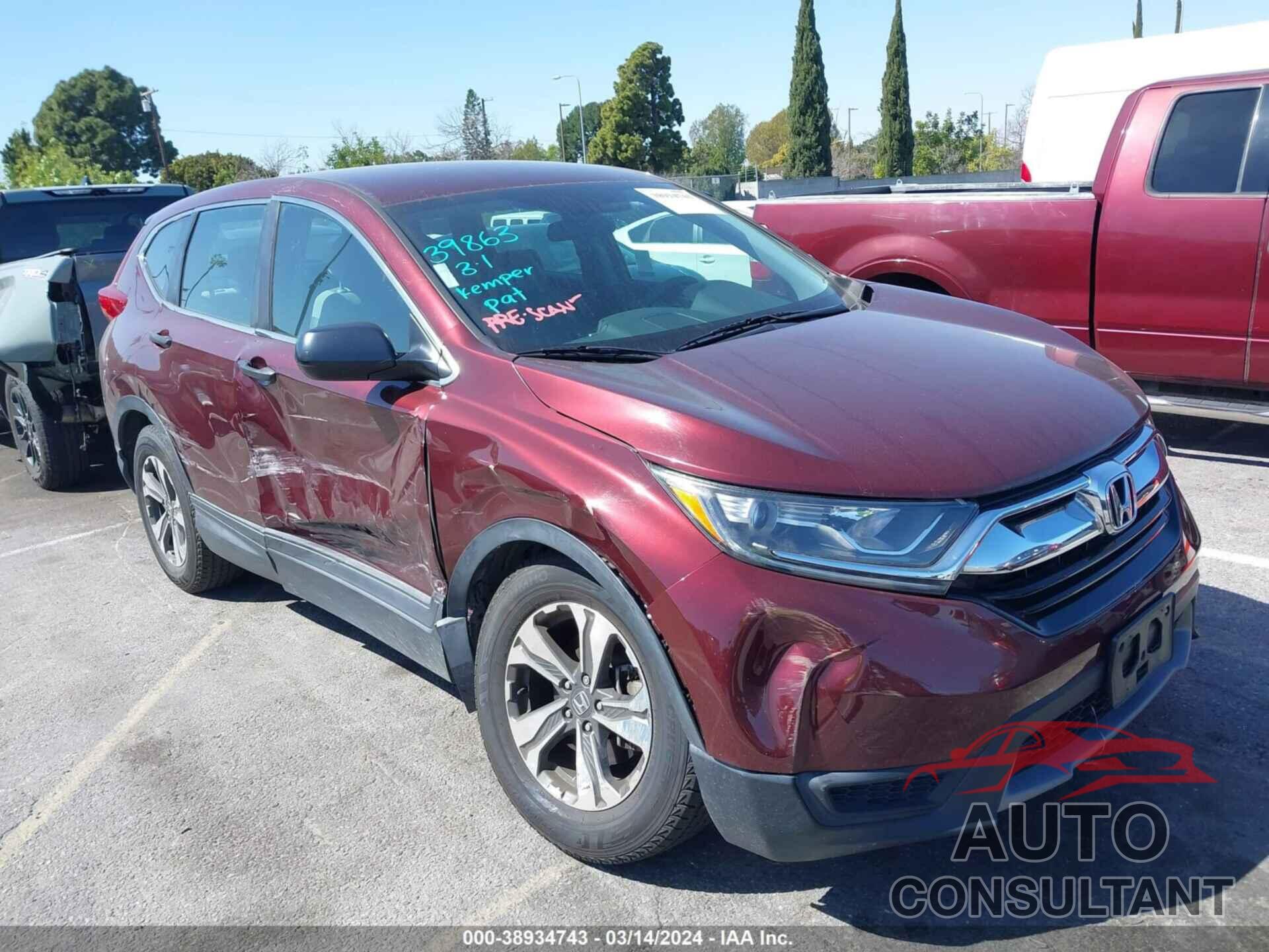 HONDA CR-V 2018 - 2HKRW5H31JH427161