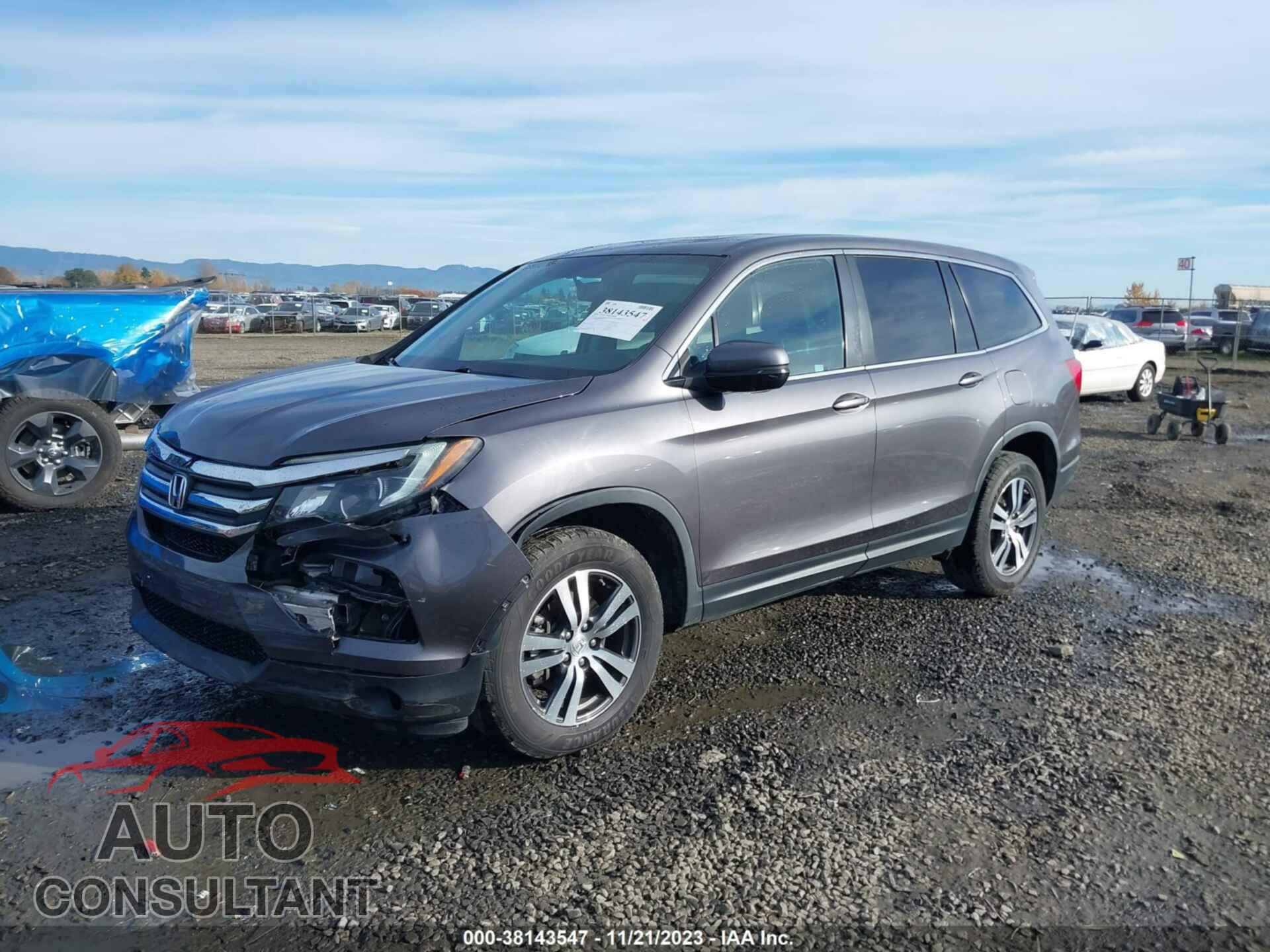 HONDA PILOT 2017 - 5FNYF6H57HB080379