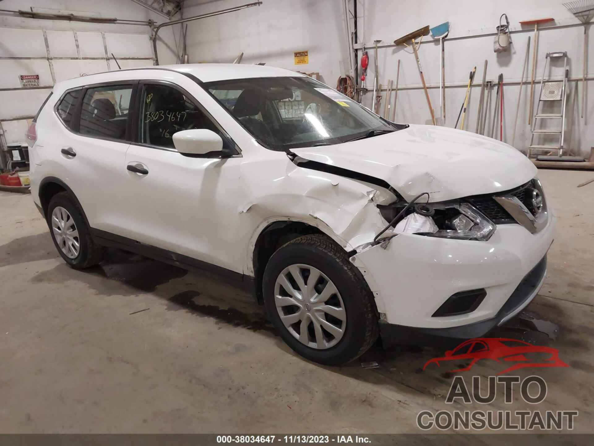 NISSAN ROGUE 2016 - KNMAT2MVXGP635659