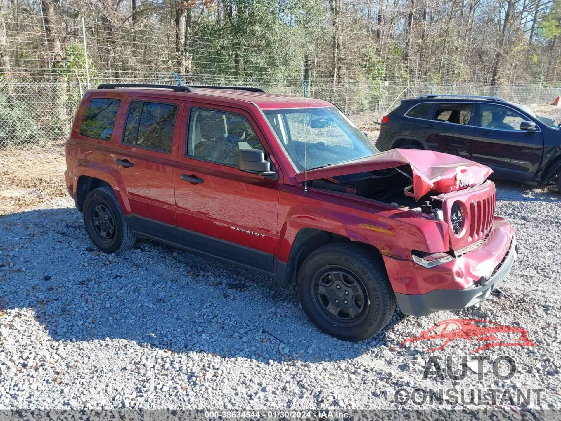 JEEP PATRIOT 2016 - 1C4NJPBBXGD649558