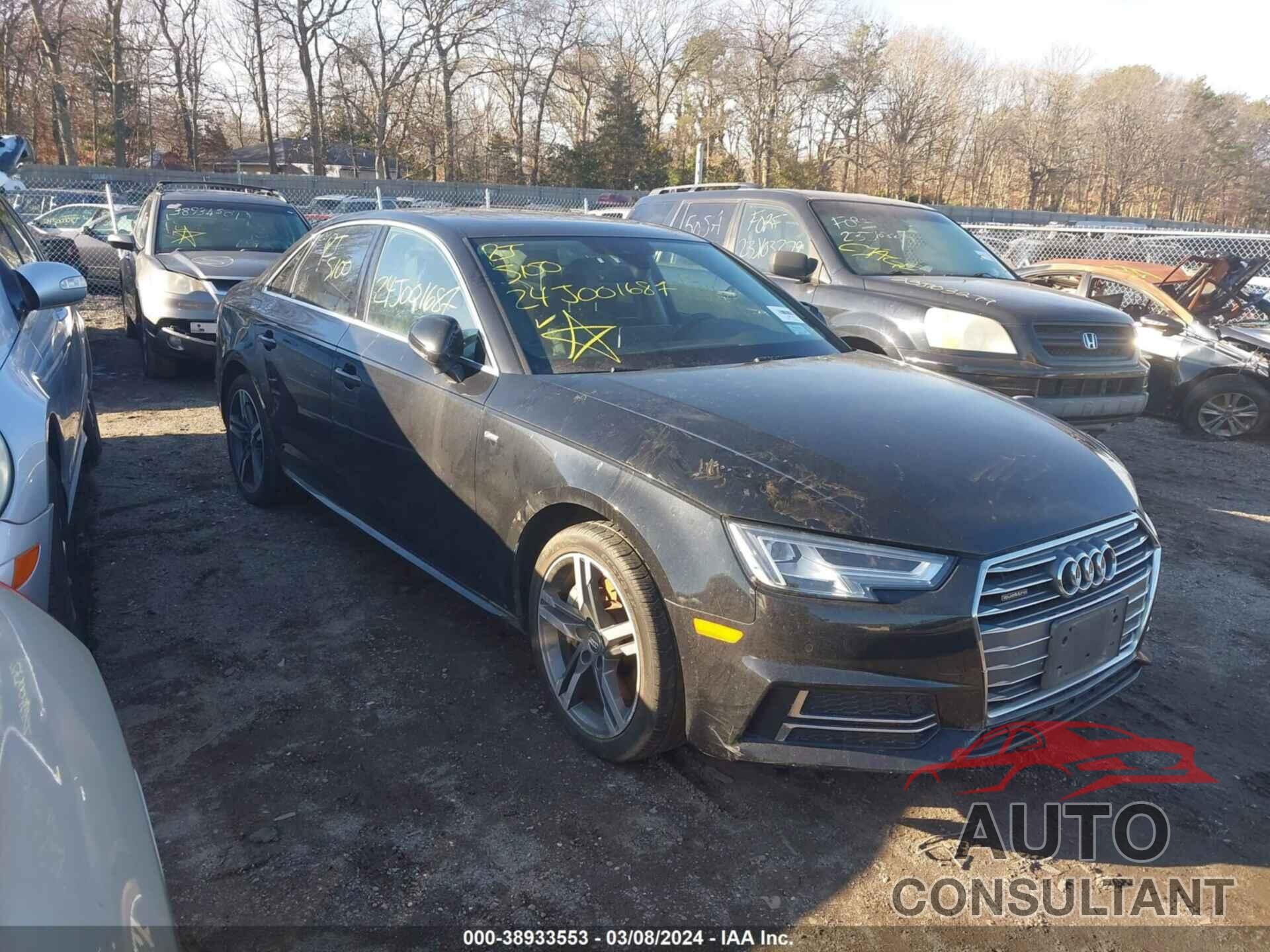 AUDI A4 2017 - WAUENAF40HN030070