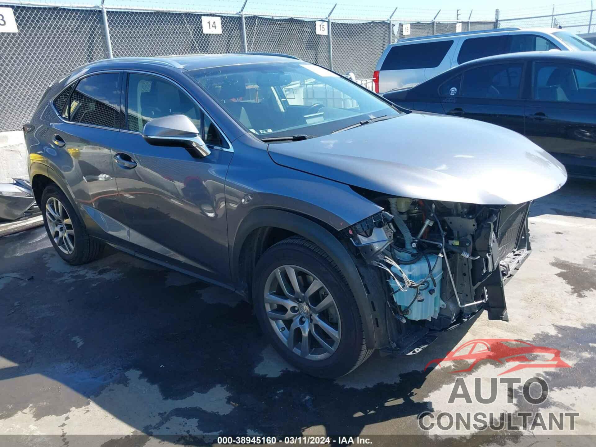 LEXUS NX 300H 2016 - JTJBJRBZ6G2037491