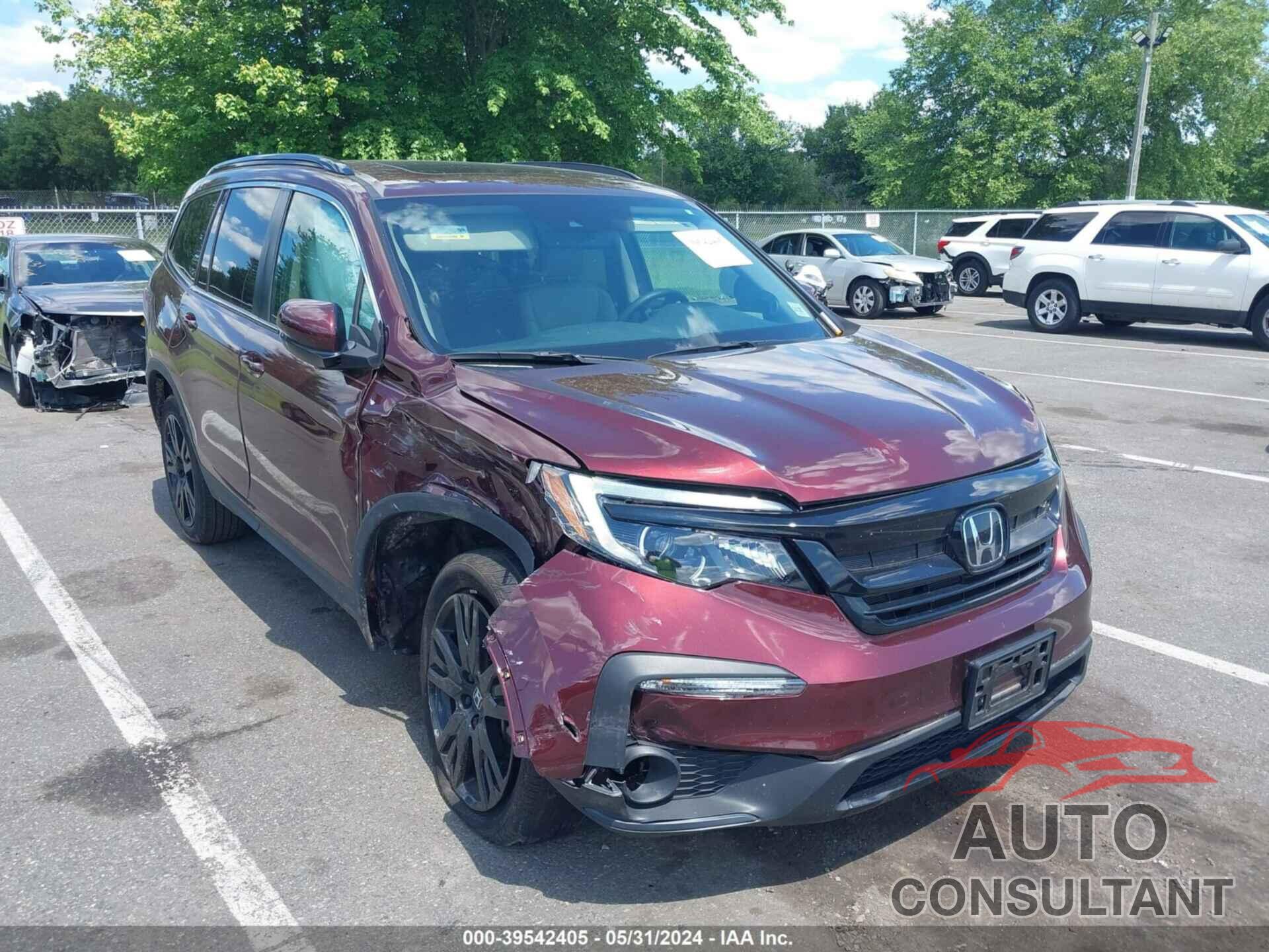 HONDA PILOT 2022 - 5FNYF6H21NB097597