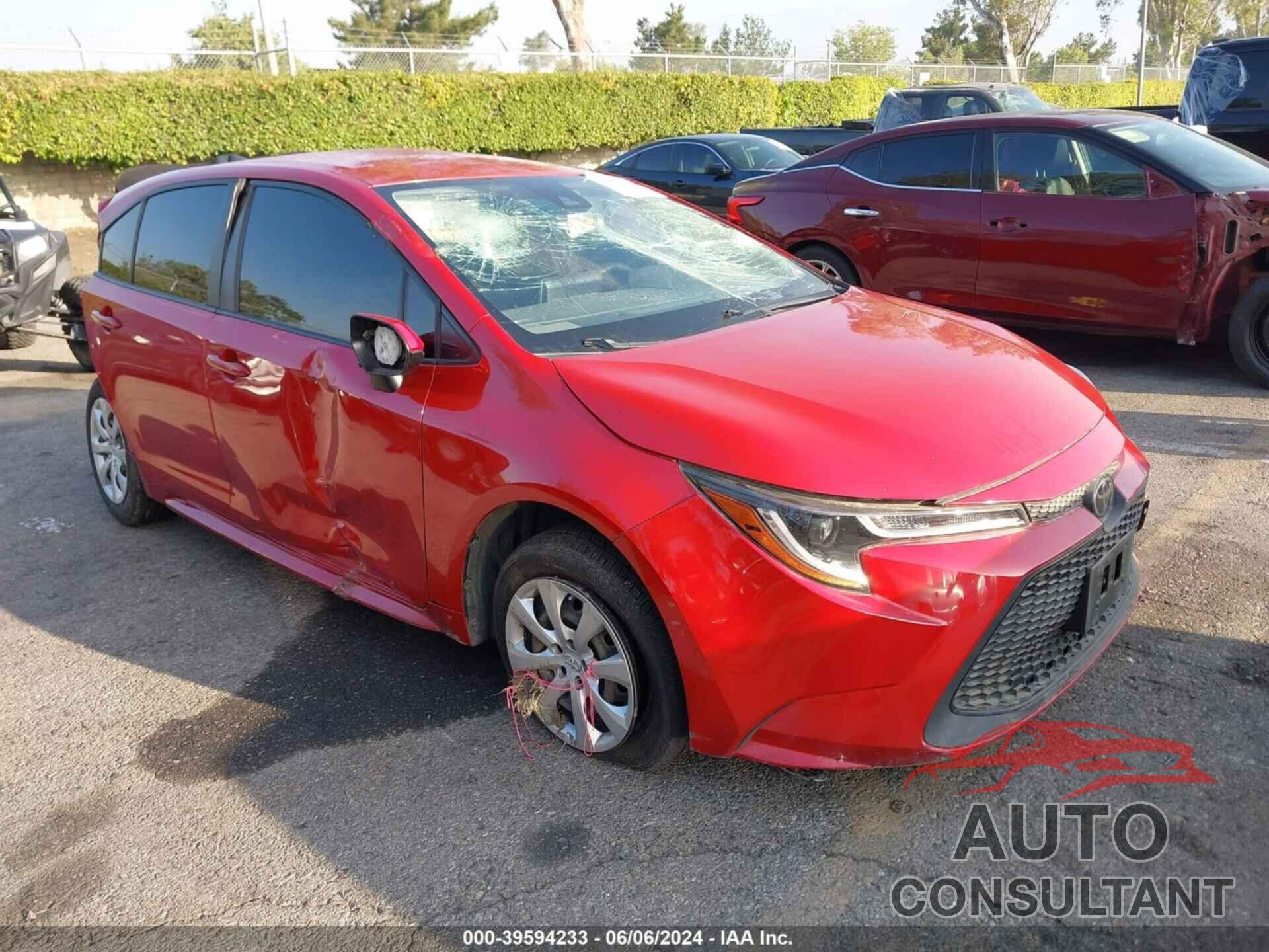 TOYOTA COROLLA 2020 - JTDEPRAE0LJ106687
