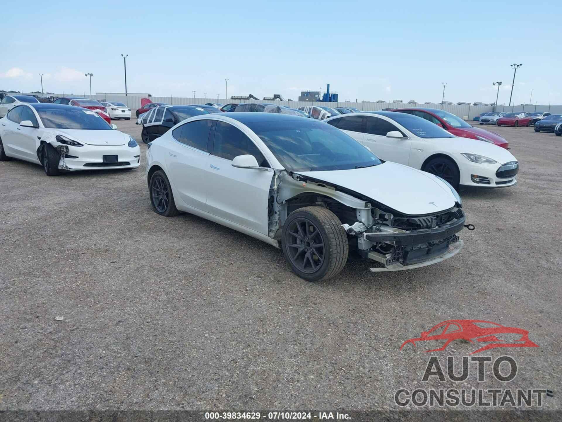 TESLA MODEL 3 2019 - 5YJ3E1EA9KF482946