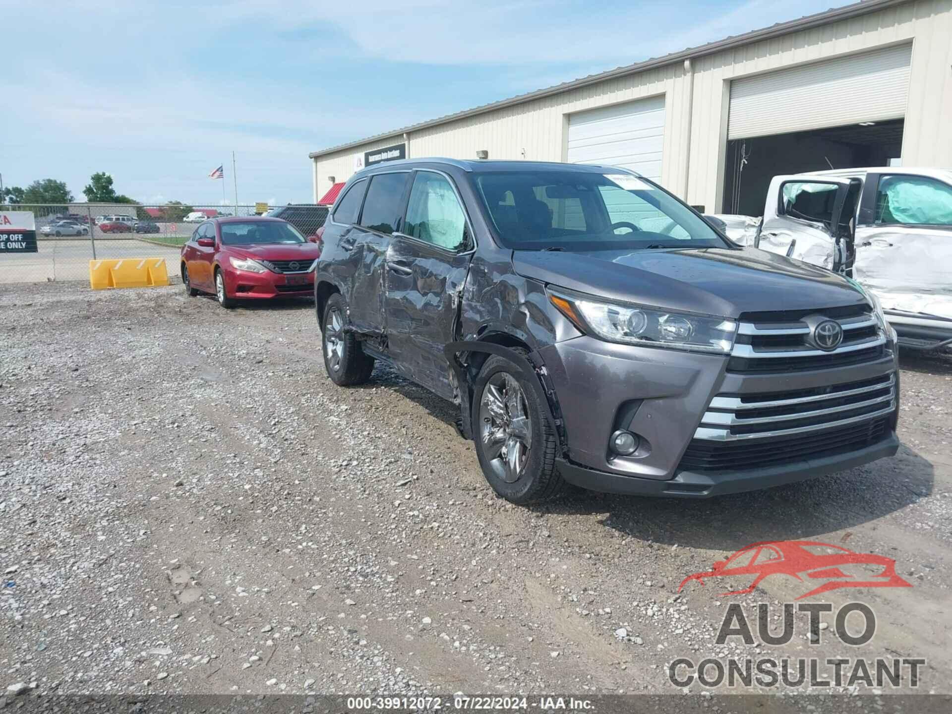 TOYOTA HIGHLANDER 2018 - 5TDYZRFH2JS255094