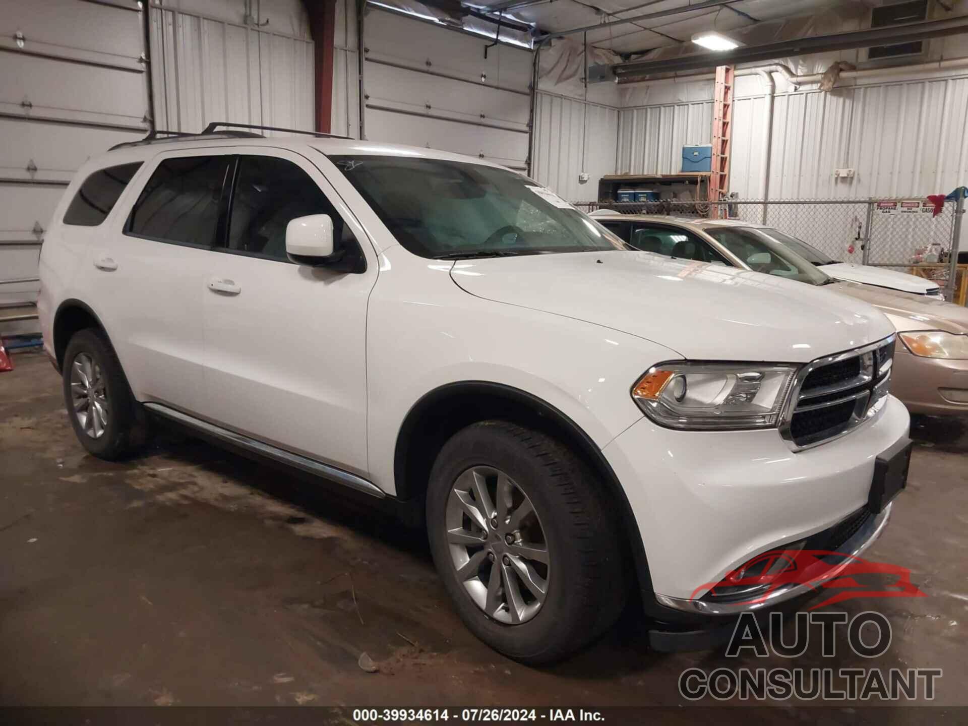 DODGE DURANGO 2017 - 1C4RDJAG5HC833834