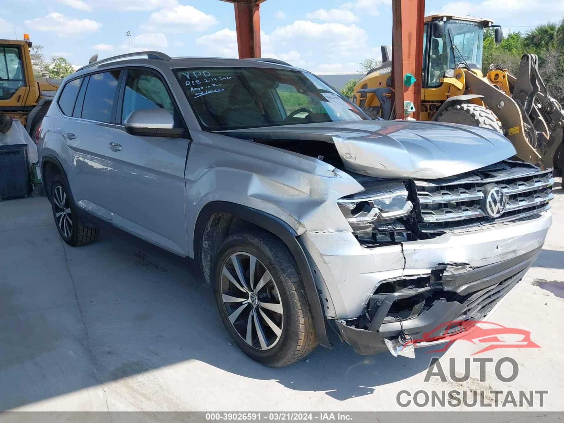 VOLKSWAGEN ATLAS 2018 - 1V2MR2CA1JC590716