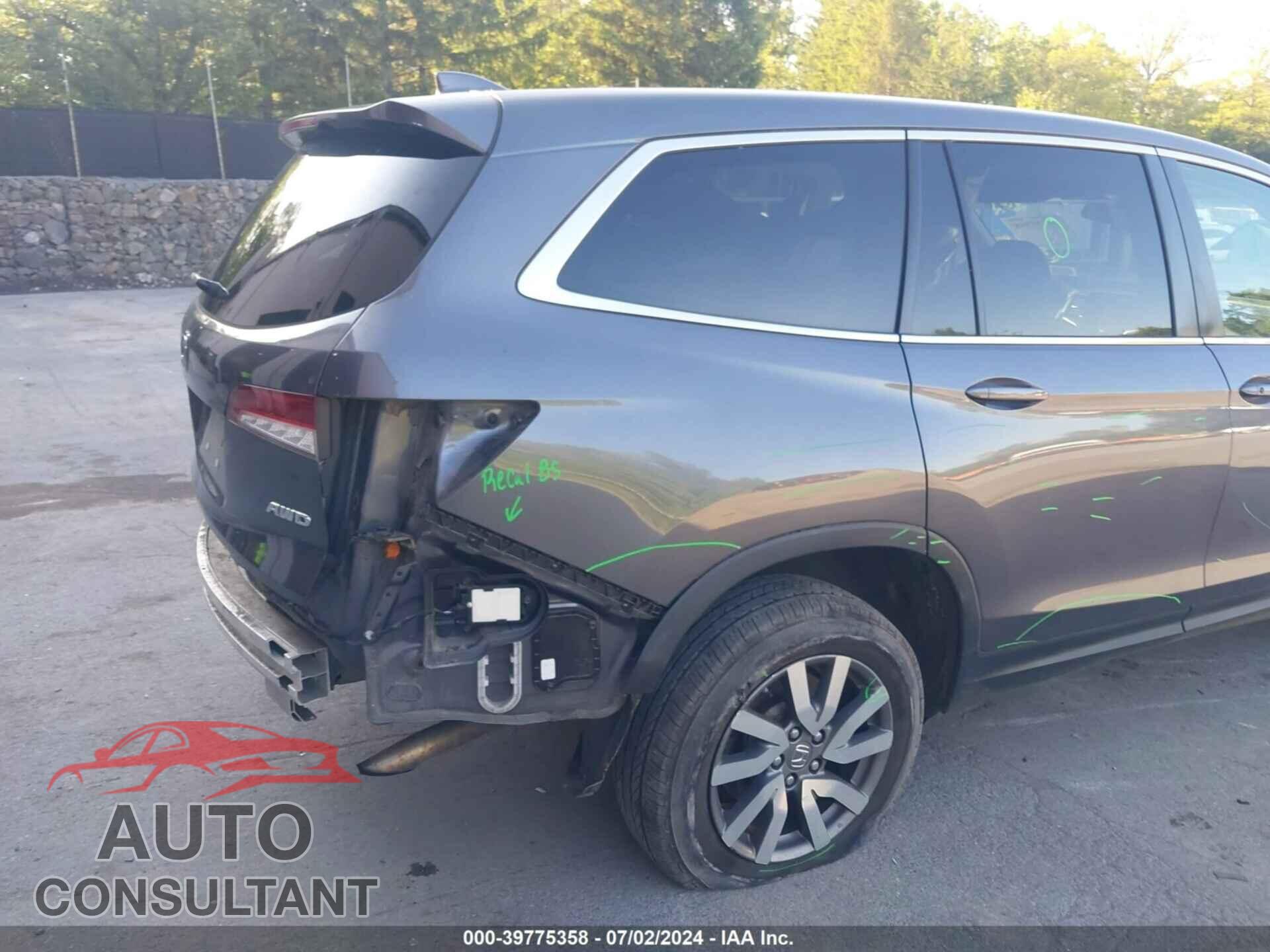 HONDA PILOT 2019 - 5FNYF6H34KB083665