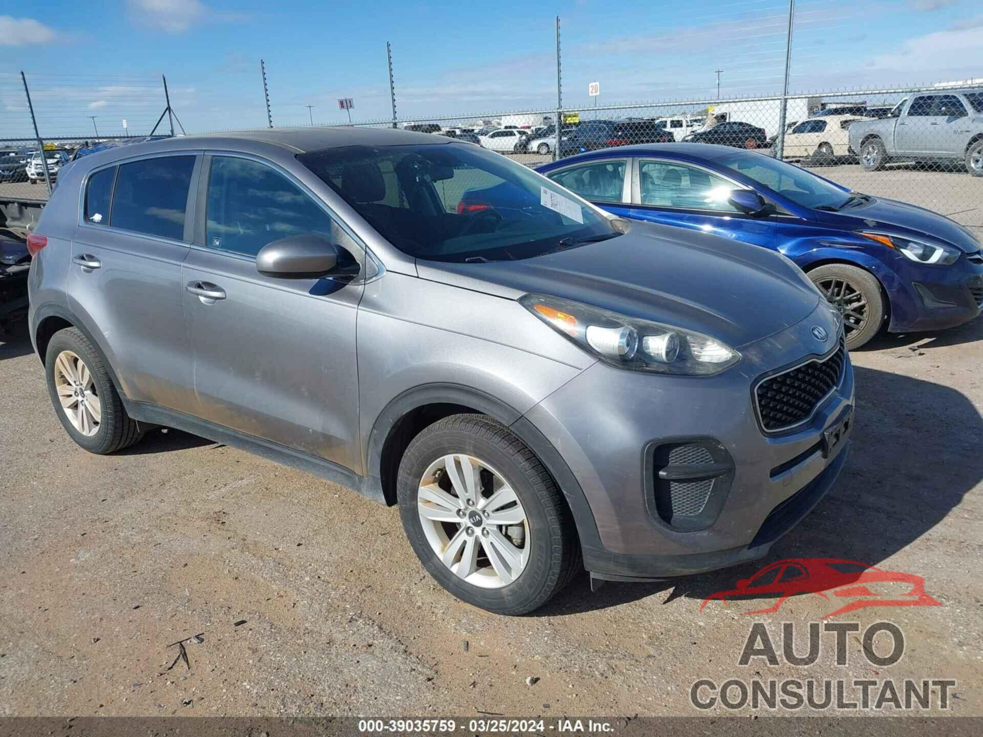 KIA SPORTAGE 2017 - KNDPM3AC5H7185615