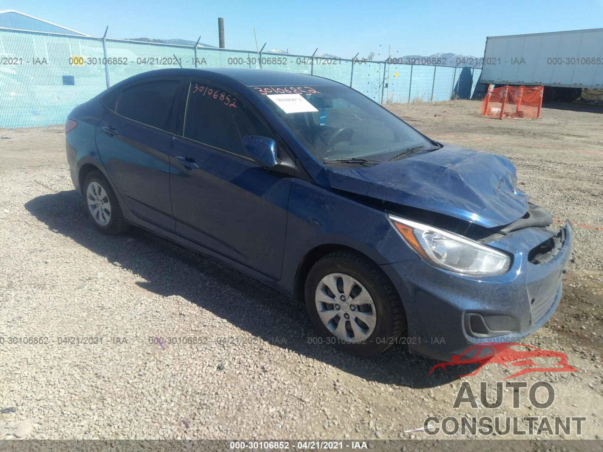 HYUNDAI ACCENT 2017 - KMHCT4AE2HU220102