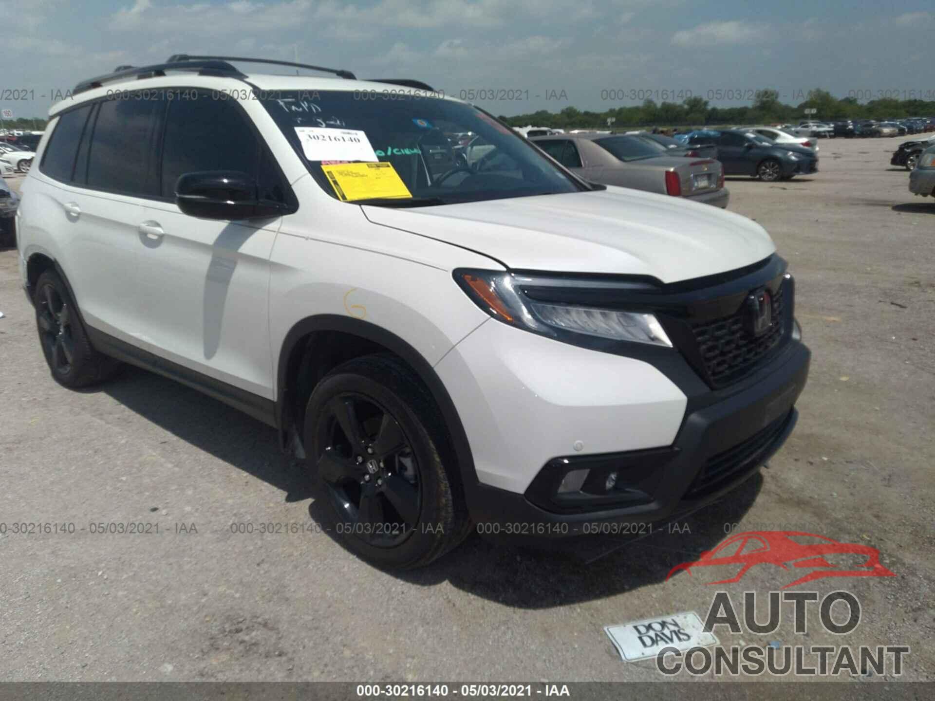 HONDA PASSPORT 2019 - 5FNYF8H09KB005156