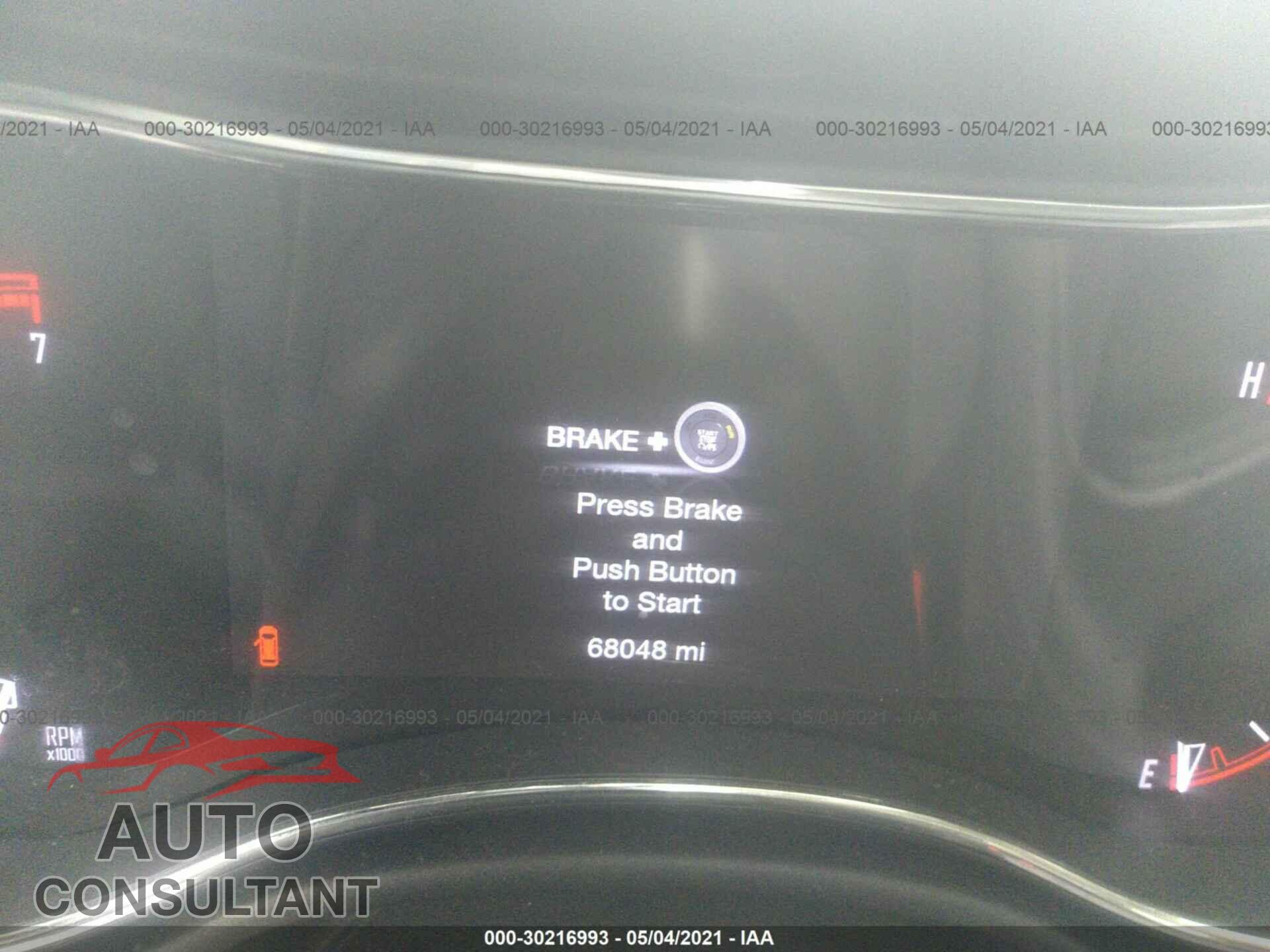DODGE DURANGO 2017 - 1C4RDJDGXHC848325