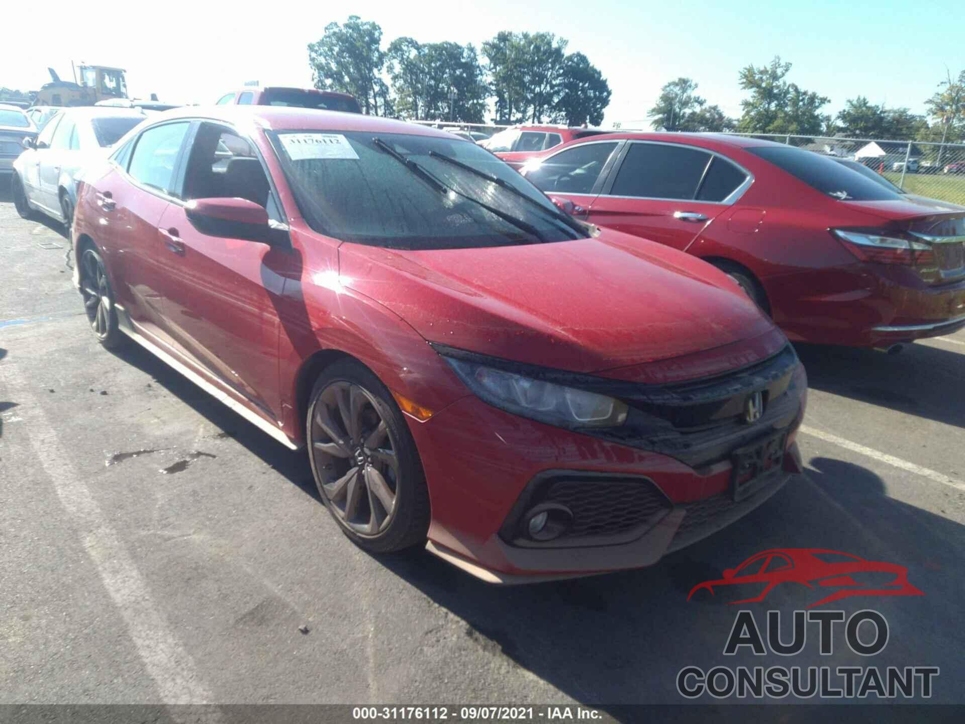 HONDA CIVIC HATCHBACK 2019 - SHHFK7G48KU210418