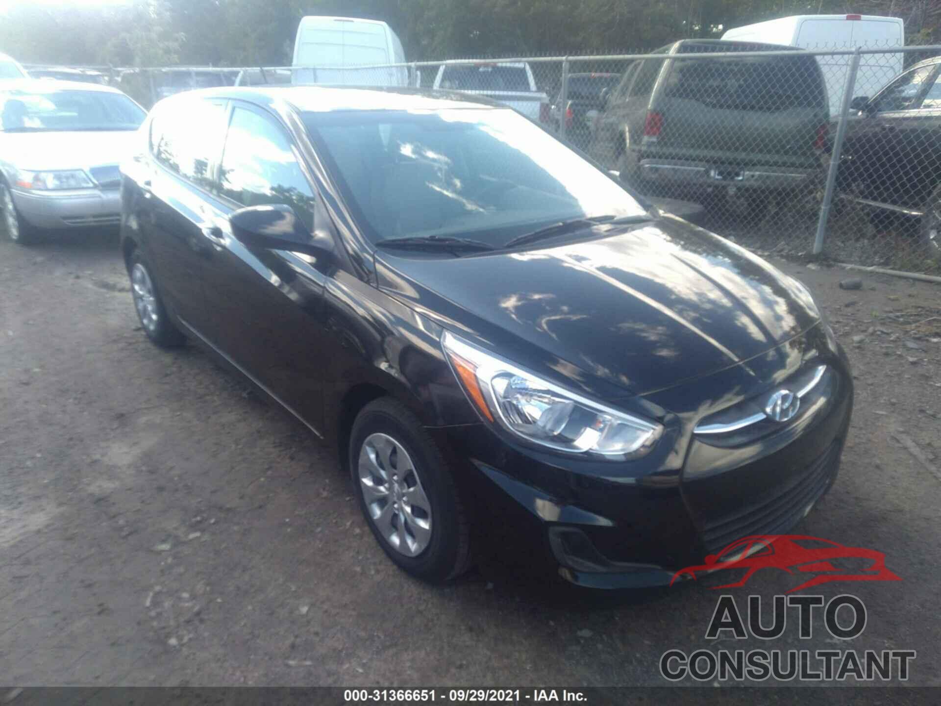 HYUNDAI ACCENT 2017 - KMHCT5AE4HU354583